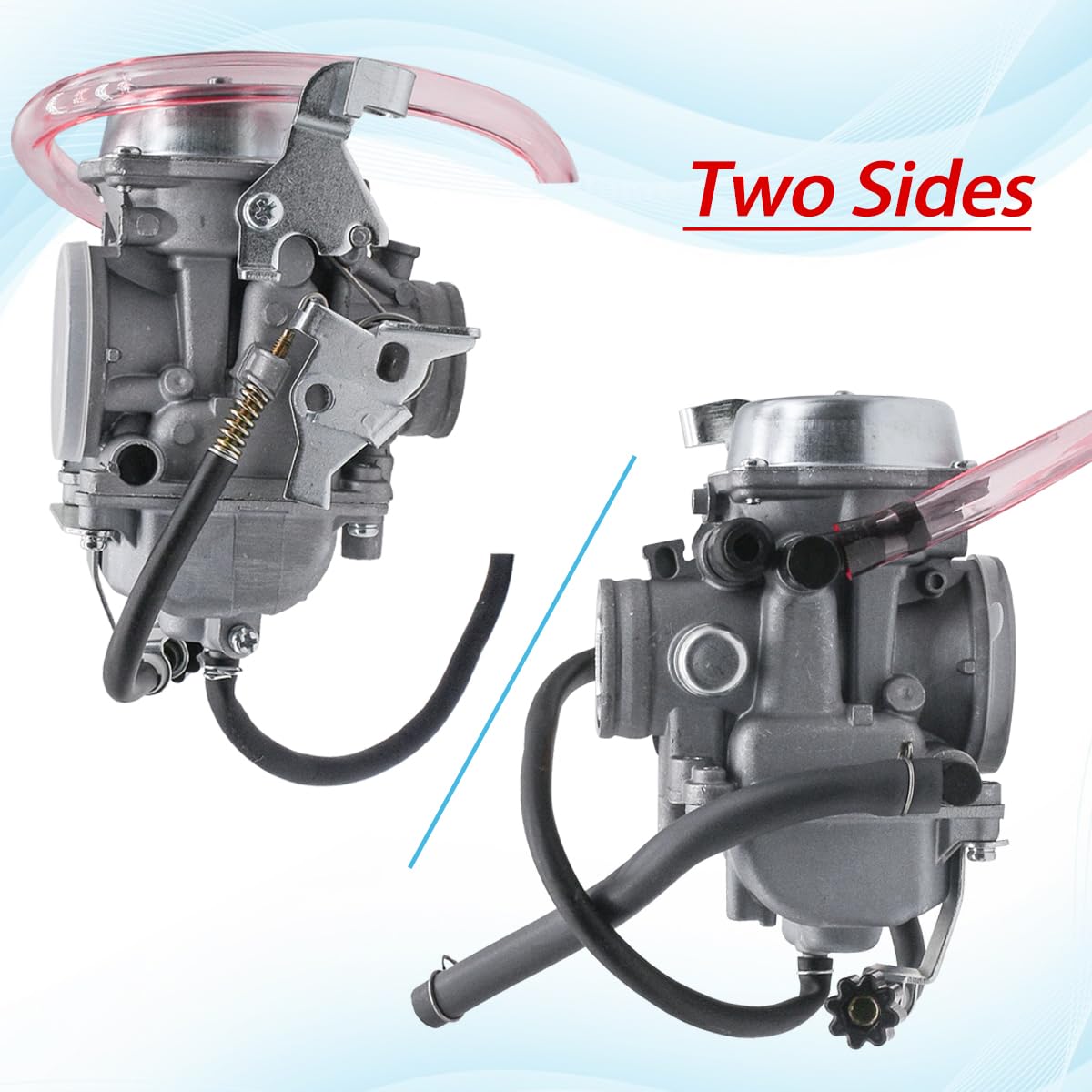 JDLLONG KLF300 Carburetor for Kawasaki KLF 300 BAYOU 1986-2005 ATV with Fuel Valve Petcock Switch