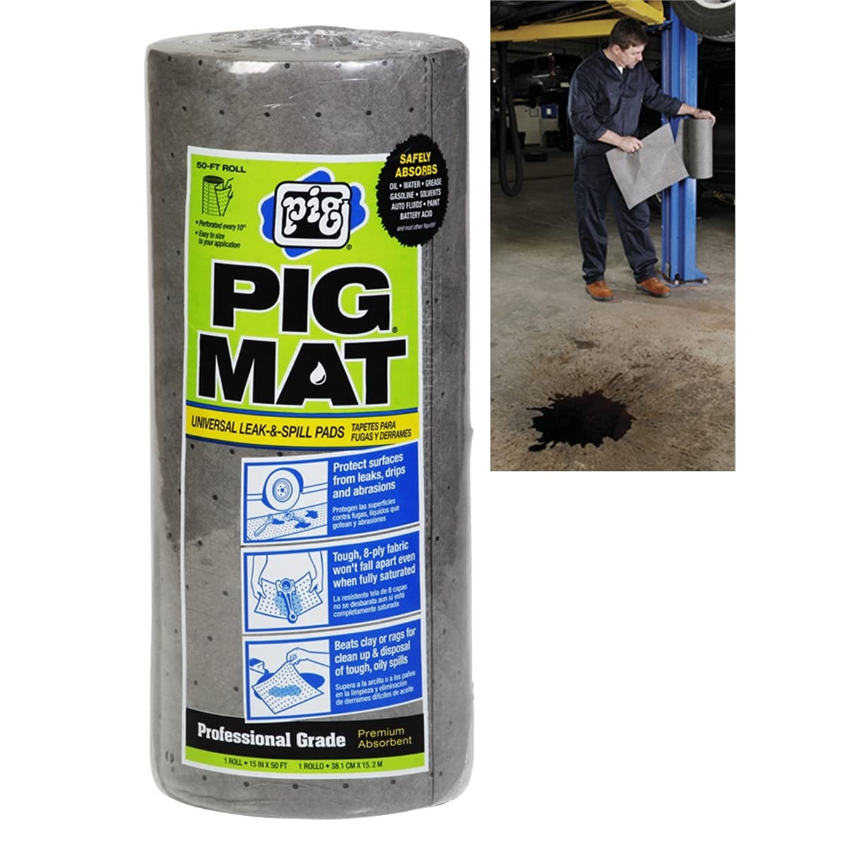 15''X50' Lt-Wgt Absorbent Roll