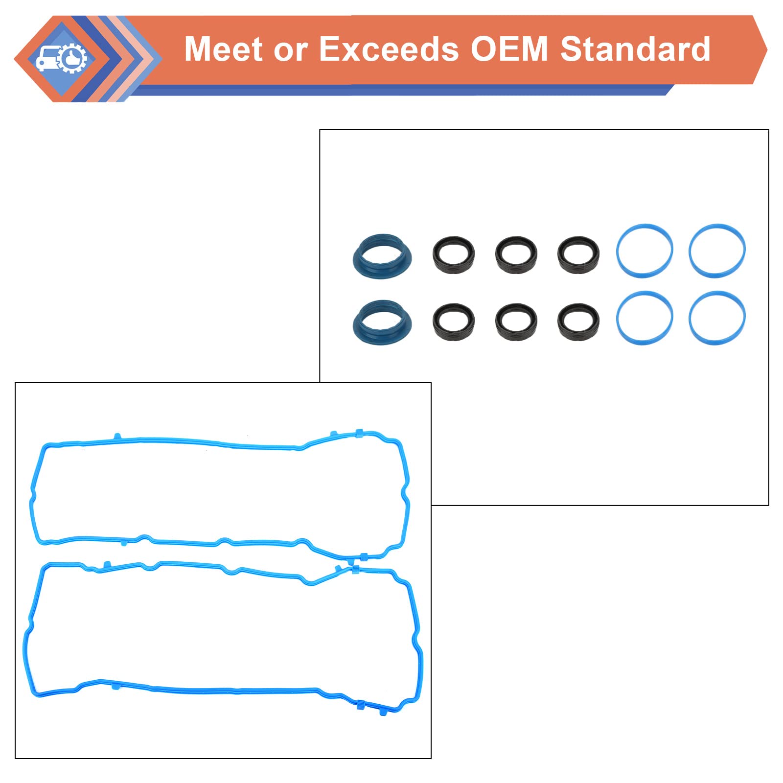 ZONFANT Valve Cover Gasket Set, Compatible with 2011-2020 Dodge Charger Grand Caravan Durango Challenger Avenger, Ram 1500 ProMa