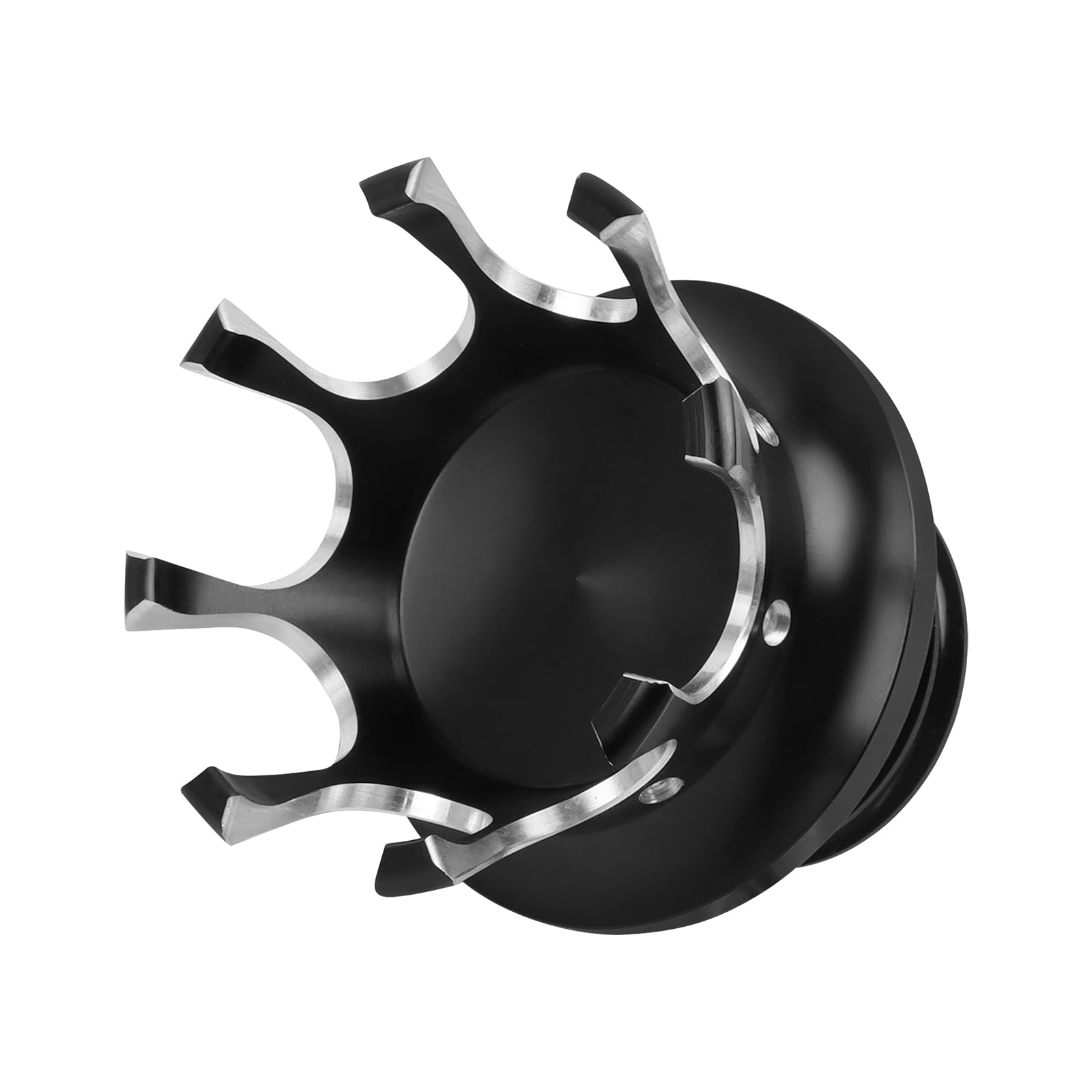 BAIONE Motorcycle Gas Cap - Aluminum Fuel Tank Cover, Right-hand Thread, Black, Compatible with Harley Sportster XL 883 1200 48 Dyna