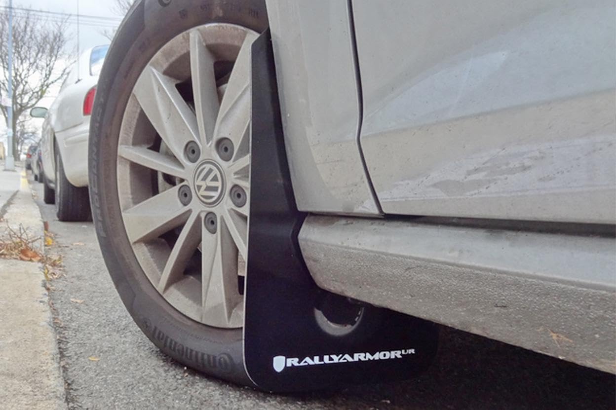 Rally Armor Mf37-Ur-Blk/Rd Black, Red Mud Flap With Logo (2015+ Vw Golf/Gti/Tsi Ur), 1 Pack