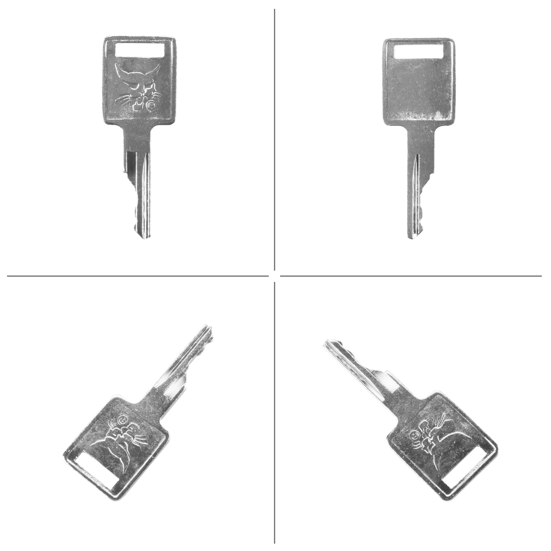D250 12Pcs Ignition Keys 6709527 6693241 A77313 307852A1 714602 Compatible With Loader Bobcat Skid Steer S100 S130 S150 A220 A30
