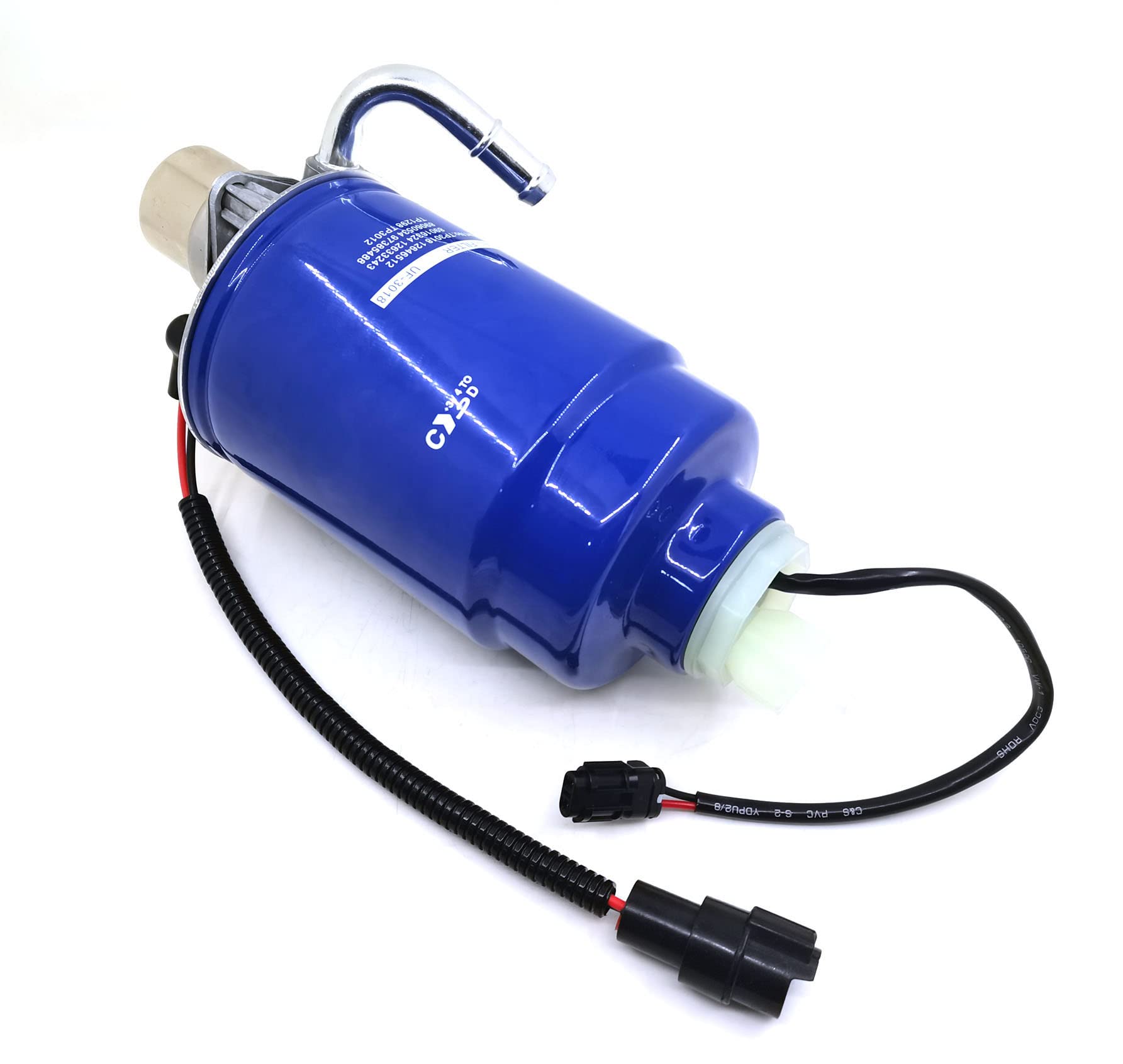 HENKYO Diesel Fuel Pump & Water Separator Filter Housing for 2005-2016 Chevy Silverado & GMC Sierra 6.6L Duramax, Aluminium