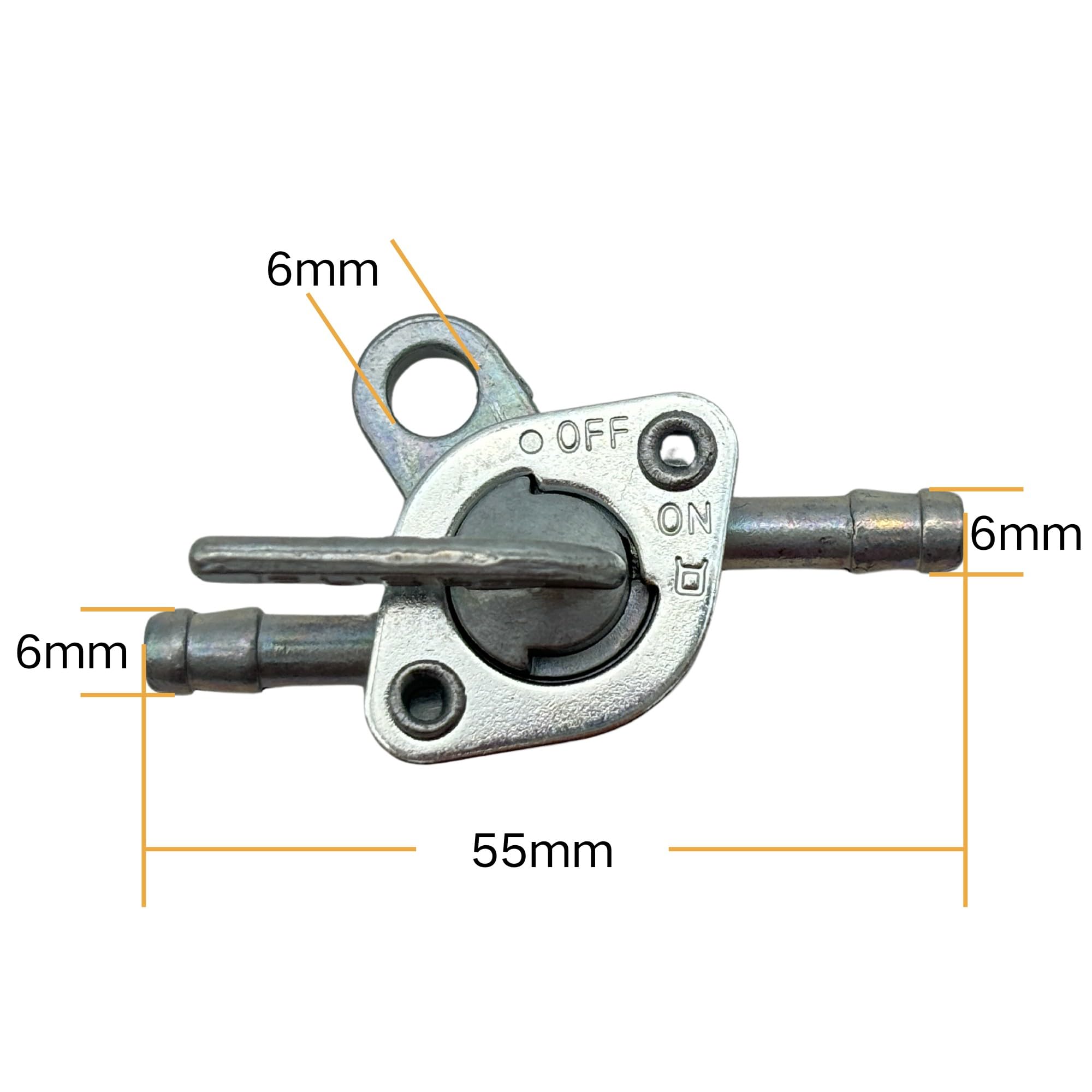 Ygq Inline Gas Fuel Petcock Shut Off Valve 4.8Mm 3/16 For Baja Nini Atv Dirt Super Pocket Mini Bike Go Kart Motorcycle Tao Tao 5