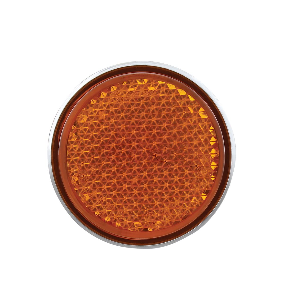 United Pacific Ctl5606A Amber Reflector With Amber Led, Stud Mount With Nut, 12 Volt