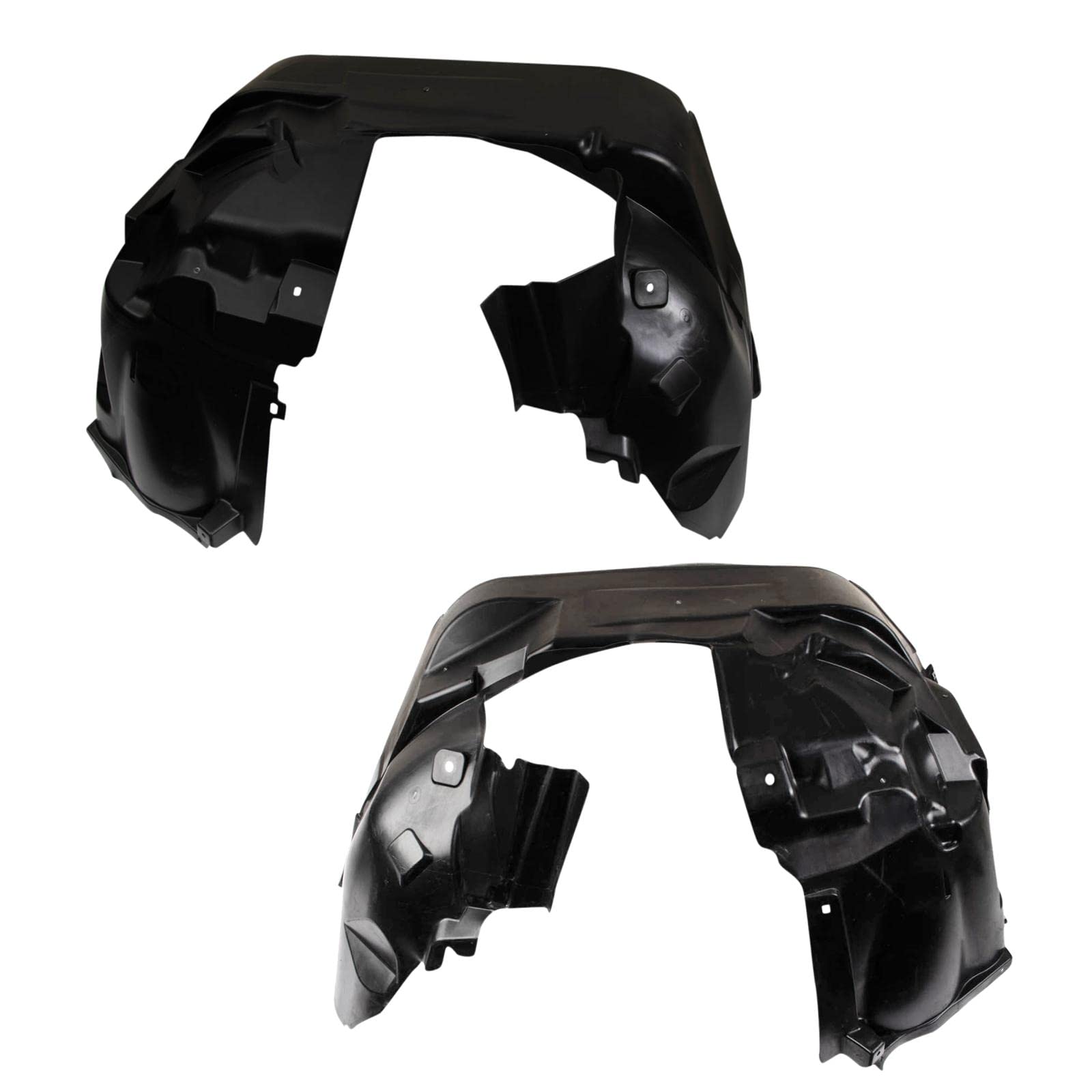 Trq Front Inner Fender Liner Set Compatible With 2019-2021 Jeep Renegade Ch1248209 Ch1249209