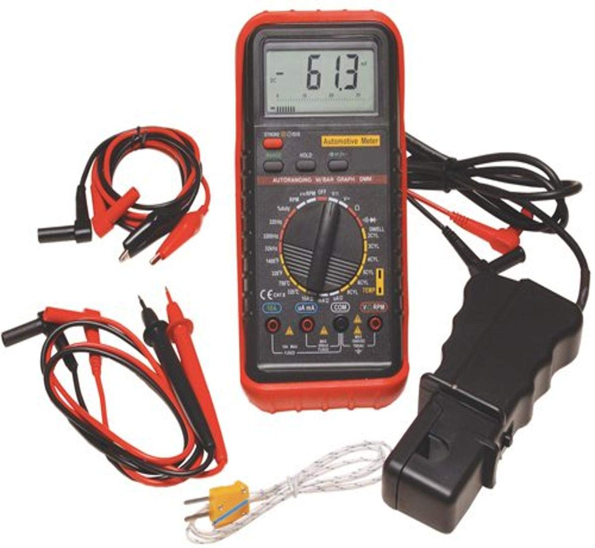 Deluxe Automotive Meter With Rpm And Temperature Functions