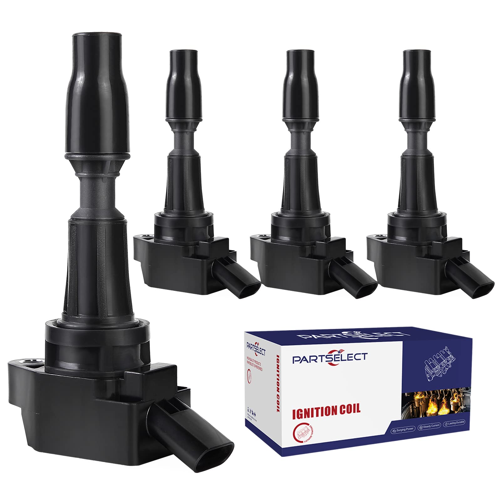 Partselect 4Pcs Ignition Coil Pack Uf-764 273002Gga0 1788545 Replacement For Hyundai Santa Fe Sonata Tucson Kia Optima Sportage