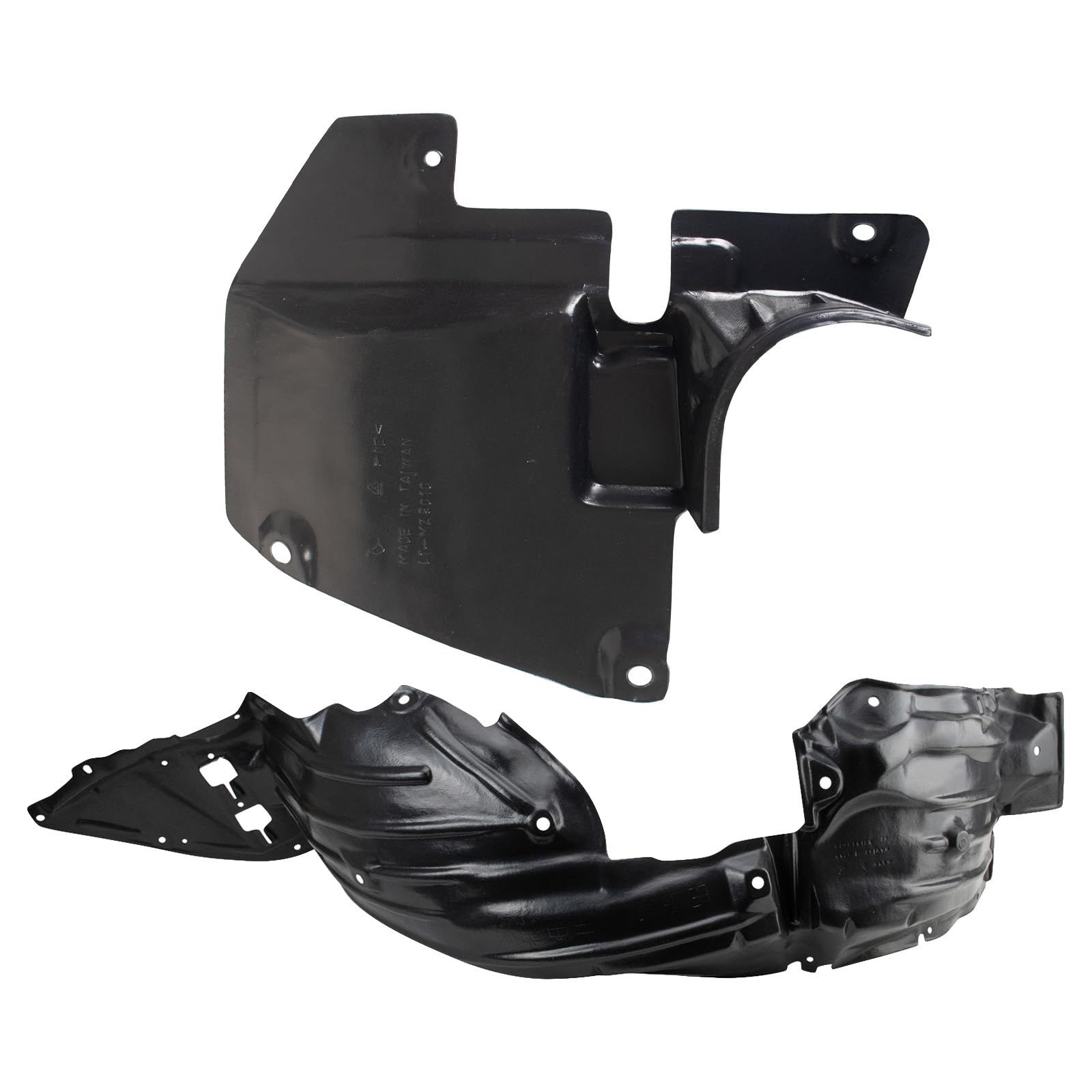 Trq Inner Fender Liner Set Compatible With 2014-2018 Mazda 3 Ma1248145 Ma1251115