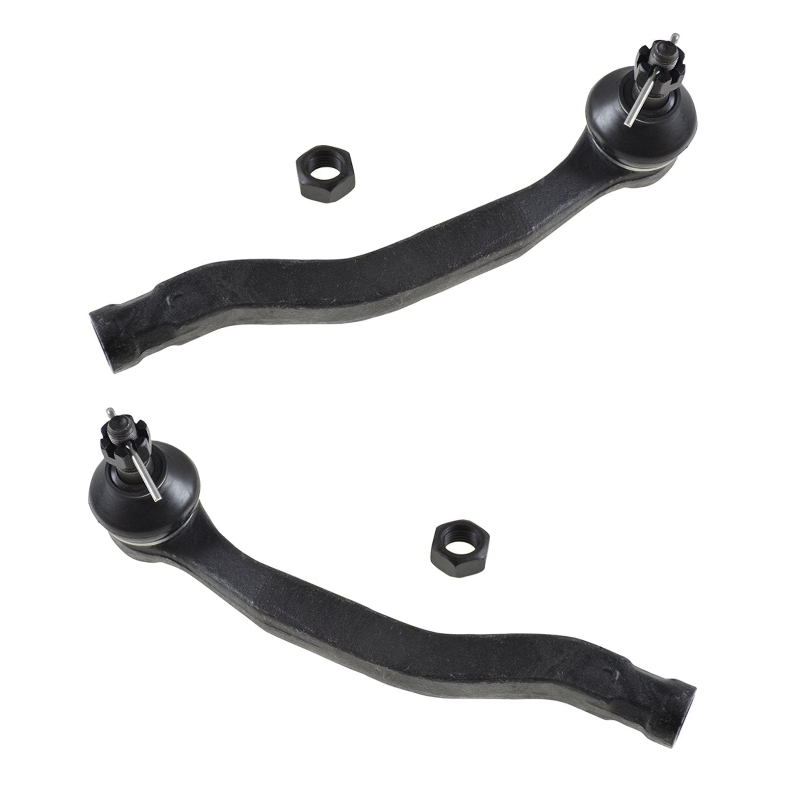 Trq Front Driver & Passenger Side Steering Kit Steering Rack & Pinion Bellow Tie Rod Compatible With 1990-1993 Honda Accord