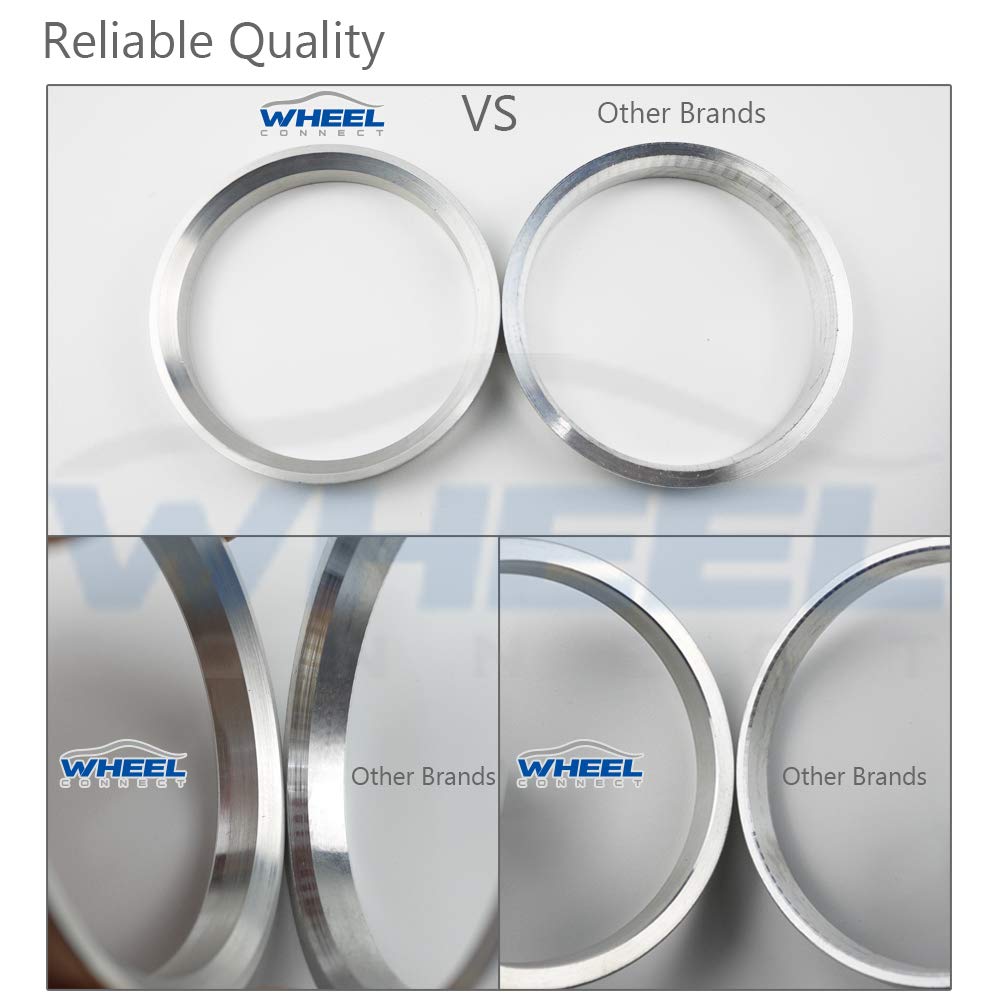 Wheel Connect Hub Centric Rings, 112 To 93.1, Set Of 4, Aluminium Alloy Hubrings, O.D:112Mm- I.D 93.1Mm. A