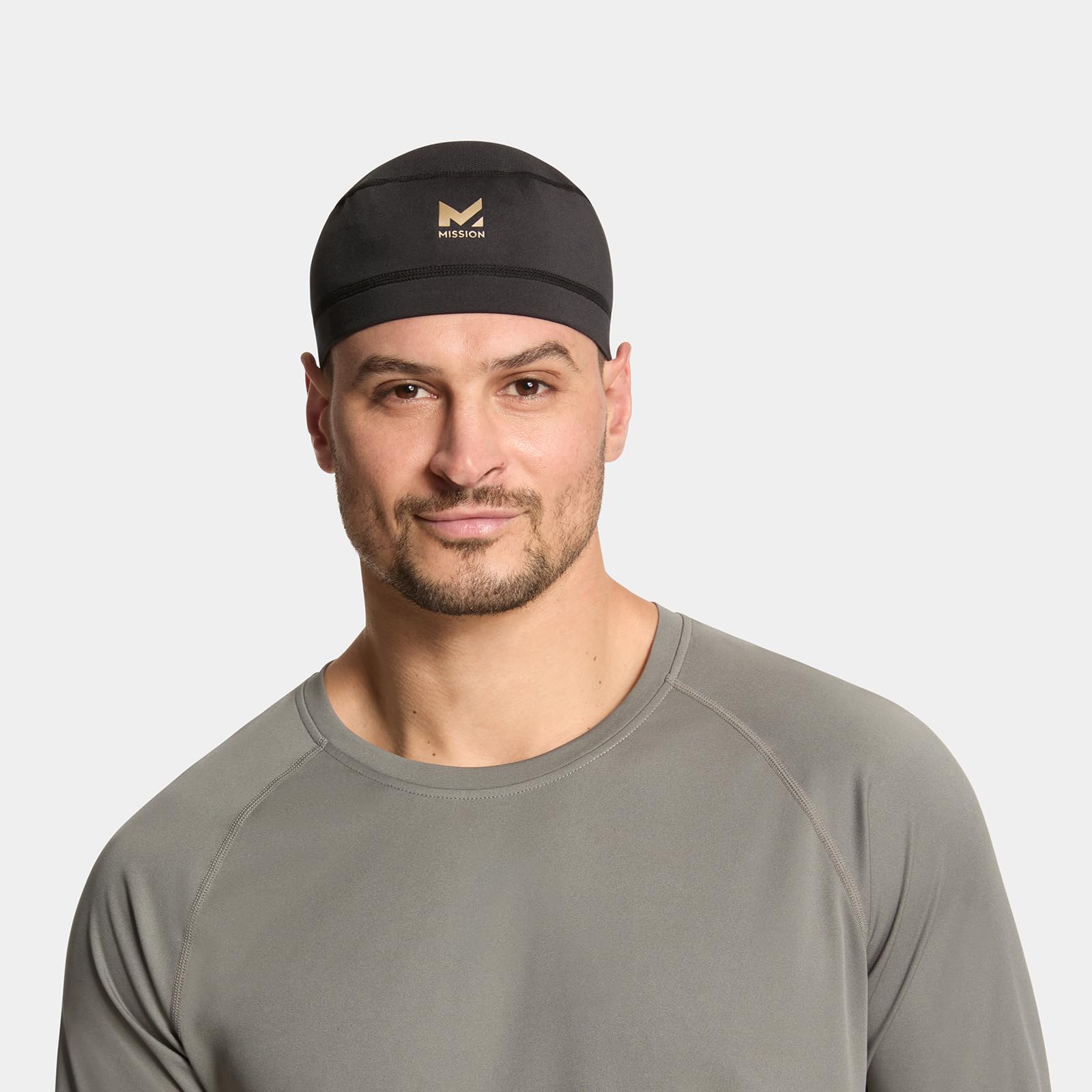 MISSION Cooling Helmet Liner - Instant Cooling, UPF 50, One Size, Black, Model 103911