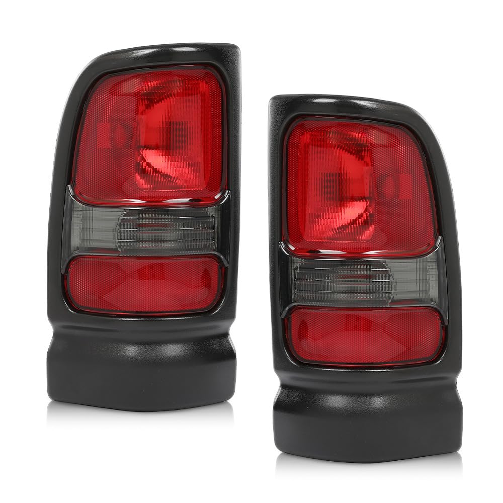 CHEDA Tail Lights Rear Lamps Assembly Compatible with Dodge Ram 1500 1994-2001/2500 3500 Truck 1994-2002 55055264AC 55055265AC, 