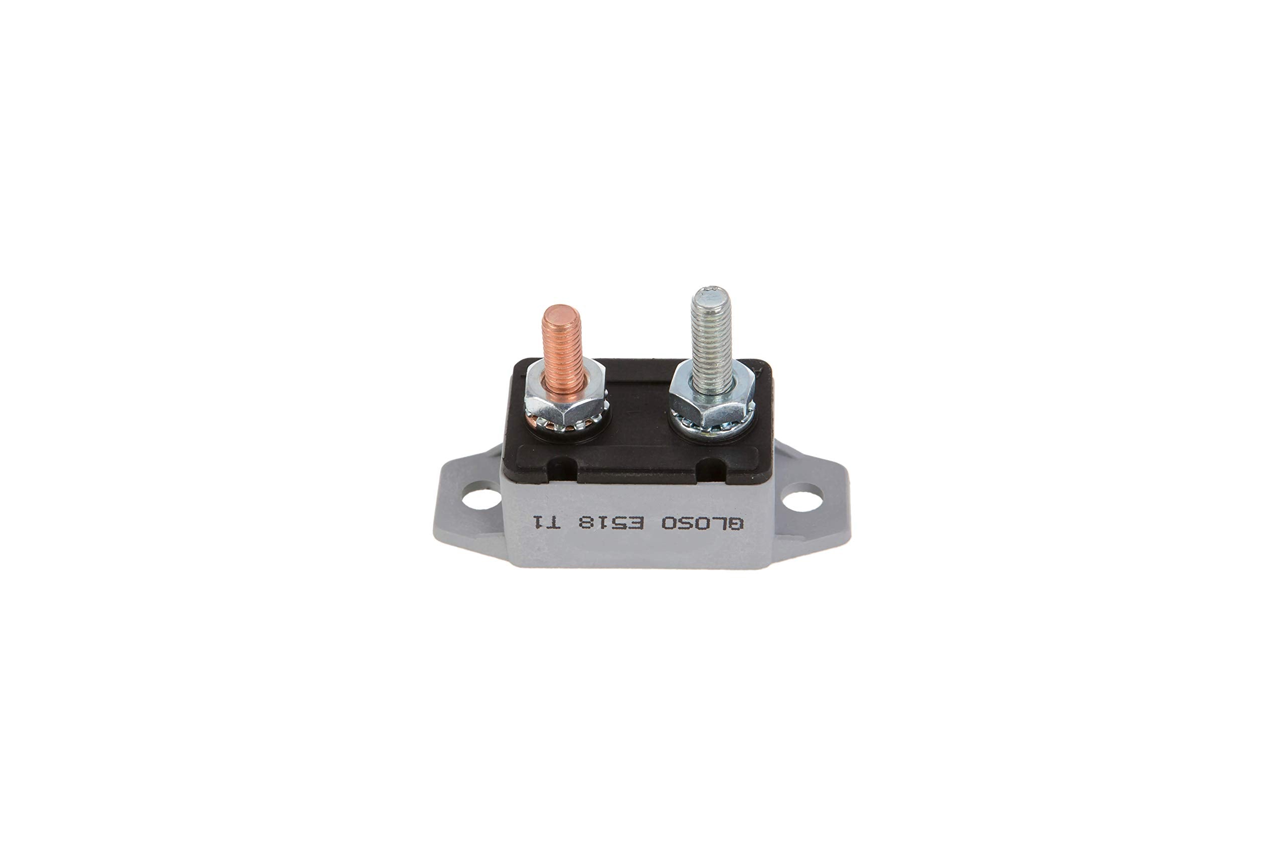 GLOSO E518 Stud Type Circuit Breakers, Lengthwise Bracket, Auto Reset (T1) - 1 Pack (25A)