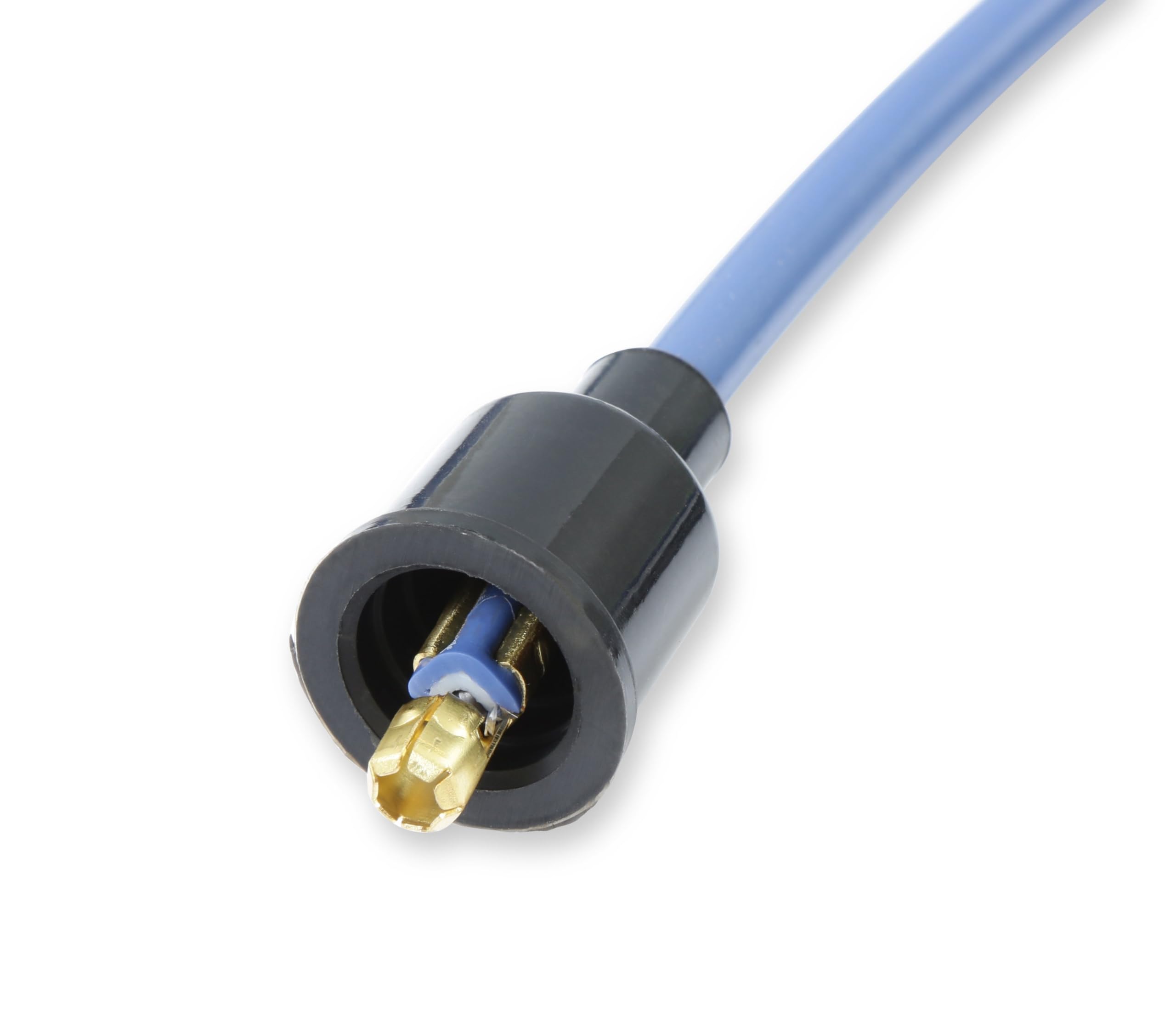 Accel 4041B Spark Plug Wire Set- 8Mm - Blue Wire With Blue 90 Degree Boots