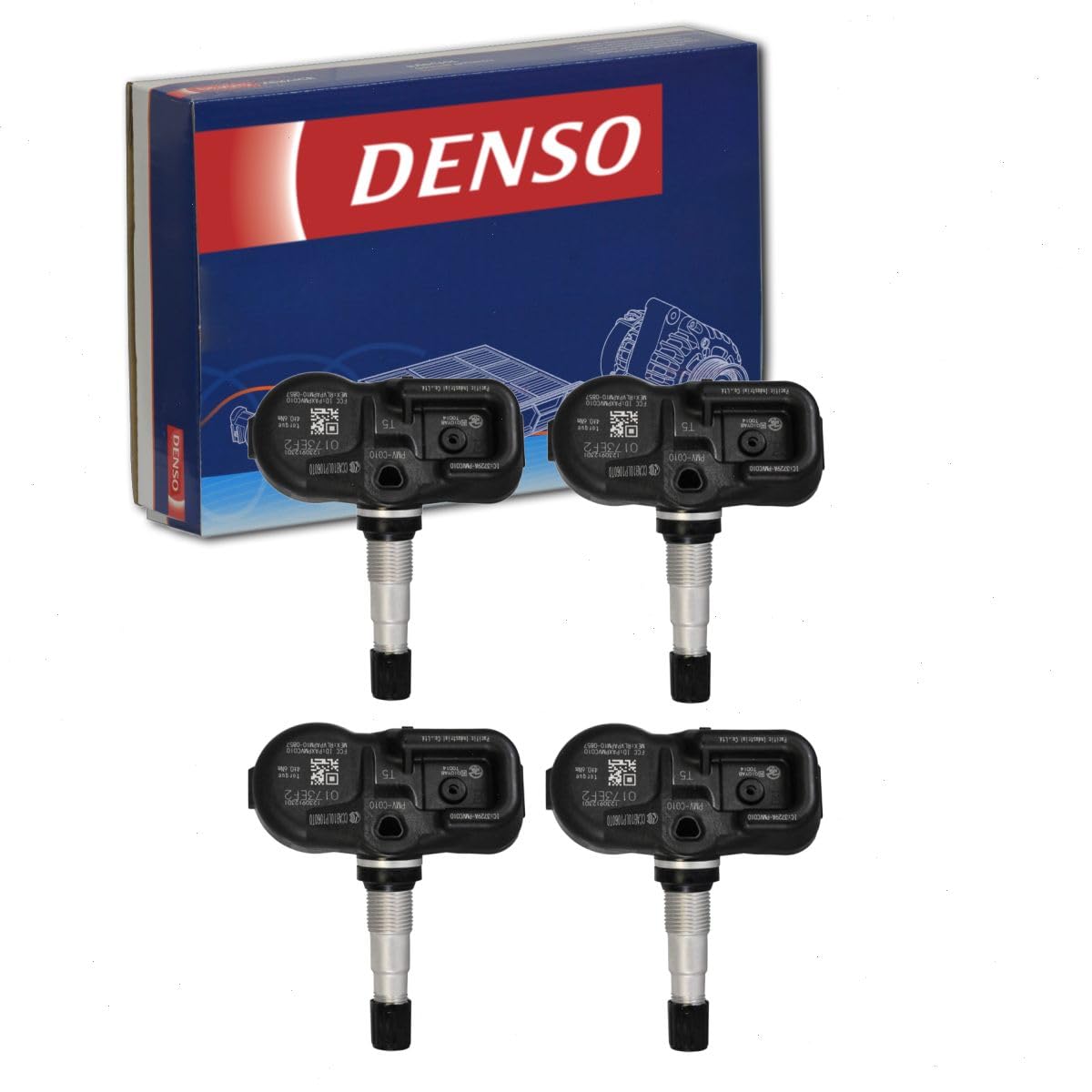 4 pc DENSO TPMS Sensors compatible with Toyota Camry 2012-2017