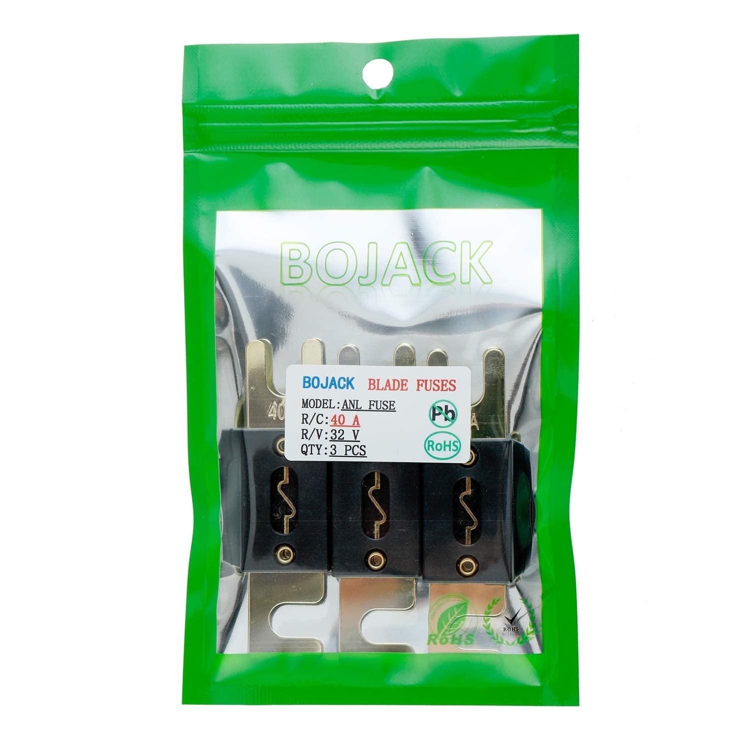 Bojack 40 Amp 32 Vdc Anl Blade Fuse For Car Audio And Video System (Pack Of 3)