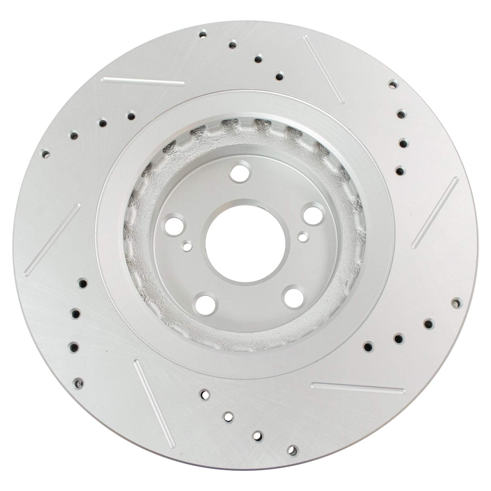 Trq Front Performance Brake Rotors Set Premium G-Coated Compatible With 2015-2017 Lexus Nx200T 2018-2021 Nx300 2015-2021 Nx300H