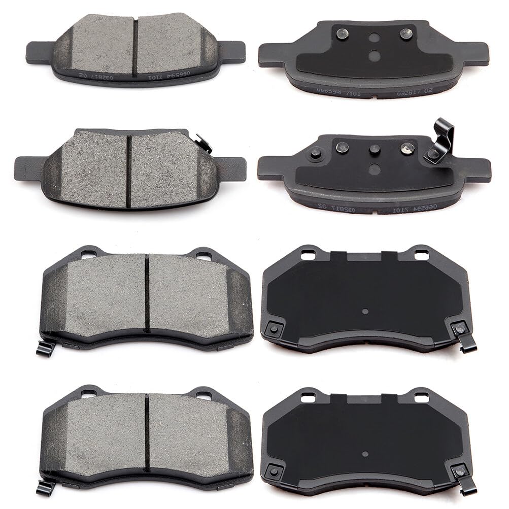 Cciyu D1379 D1033 Front & Rear Ceramic Disc Brake Pads Kit For Chevrolet Cobalt 2007,For Chevrolet Hhr 2009-2010 8Pcs