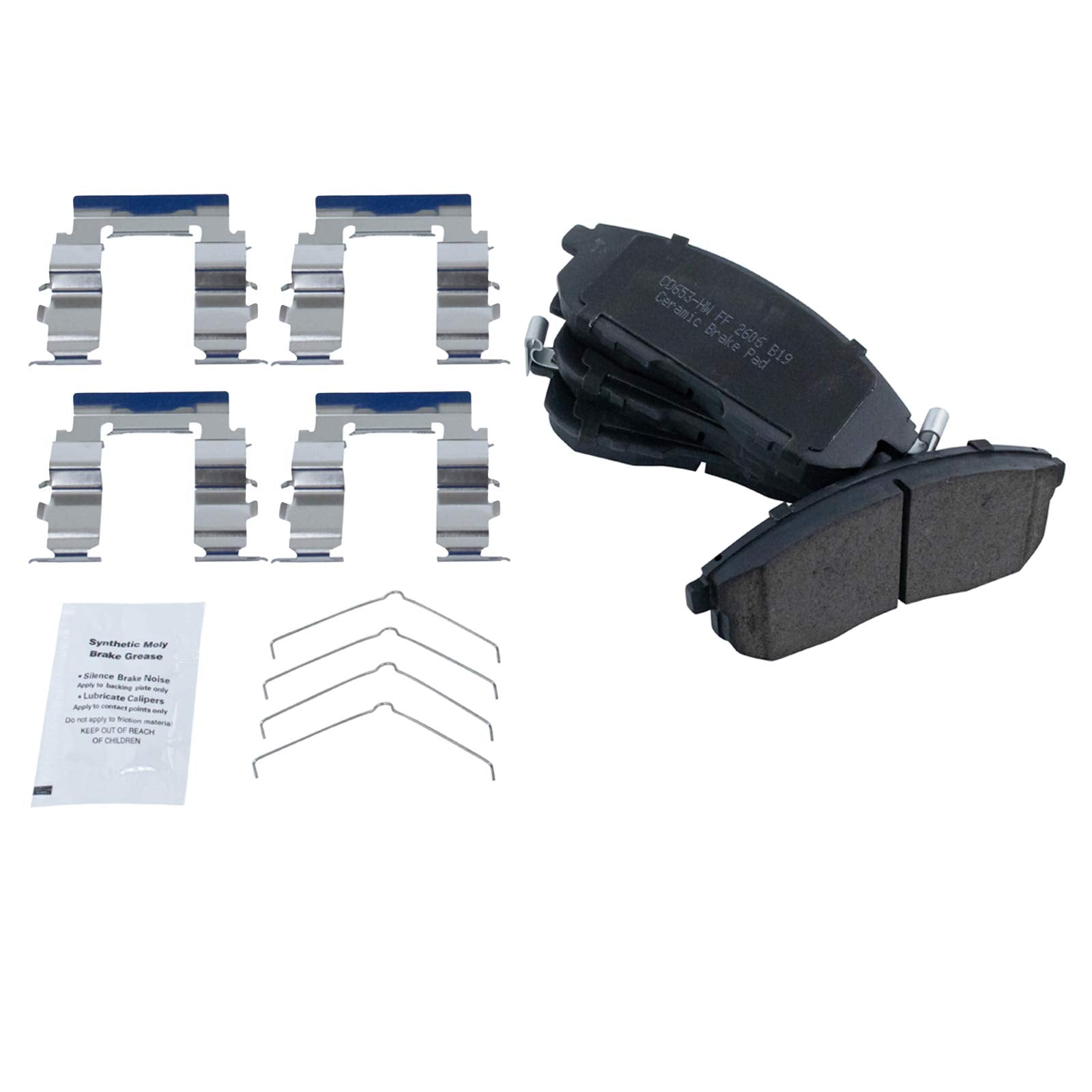 Trq Front Brake Pads Ceramic Compatible With 1999-2001 Infiniti G20 1996-1999 I30 1993-2001 Nissan Altima 1989-1999 Maxima 2000-