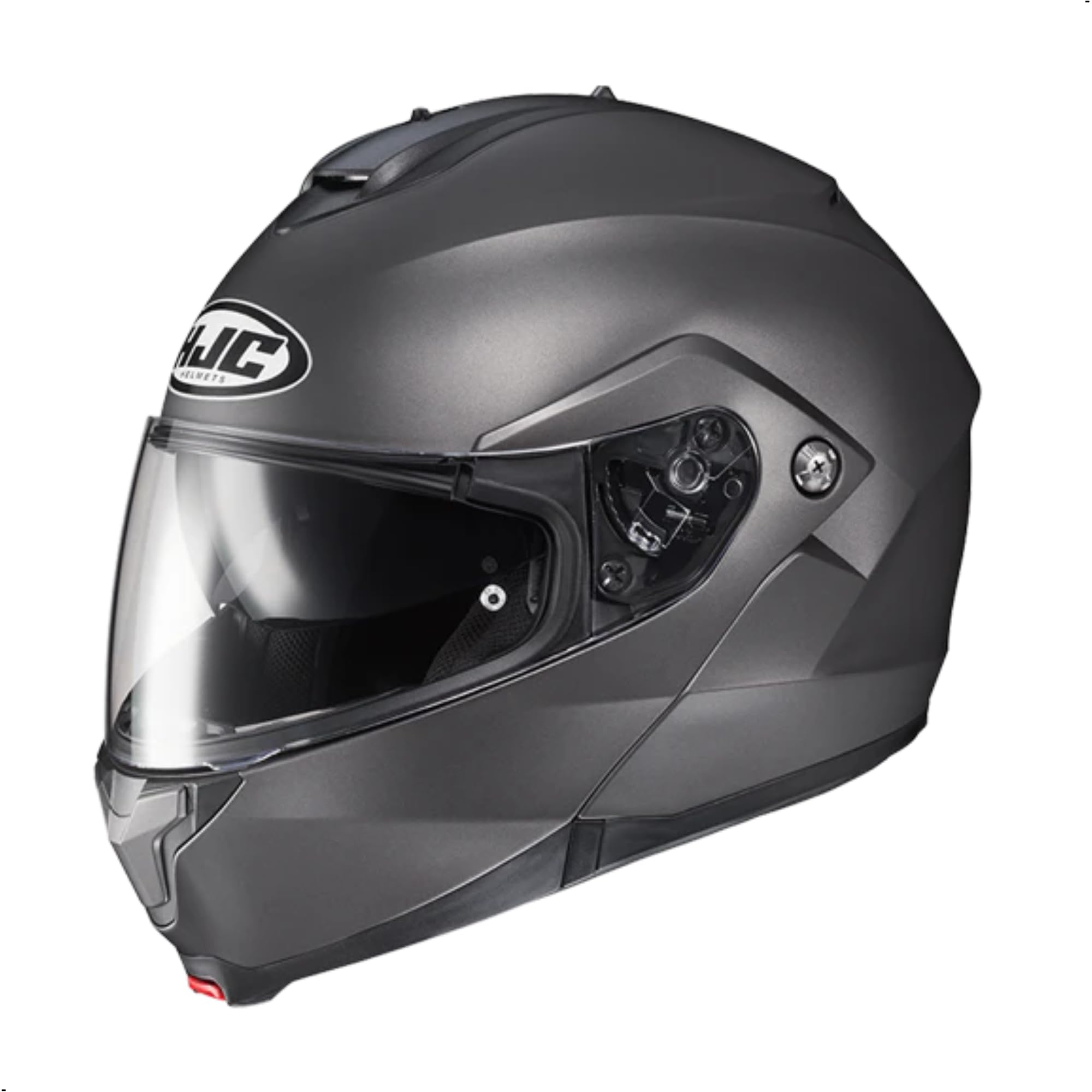 Hjc C91 Solid Modular Motorcycle Helmet With Hj-17 Pinlock Shield, Dot Approved(Semi Flat Titanium, Medium)