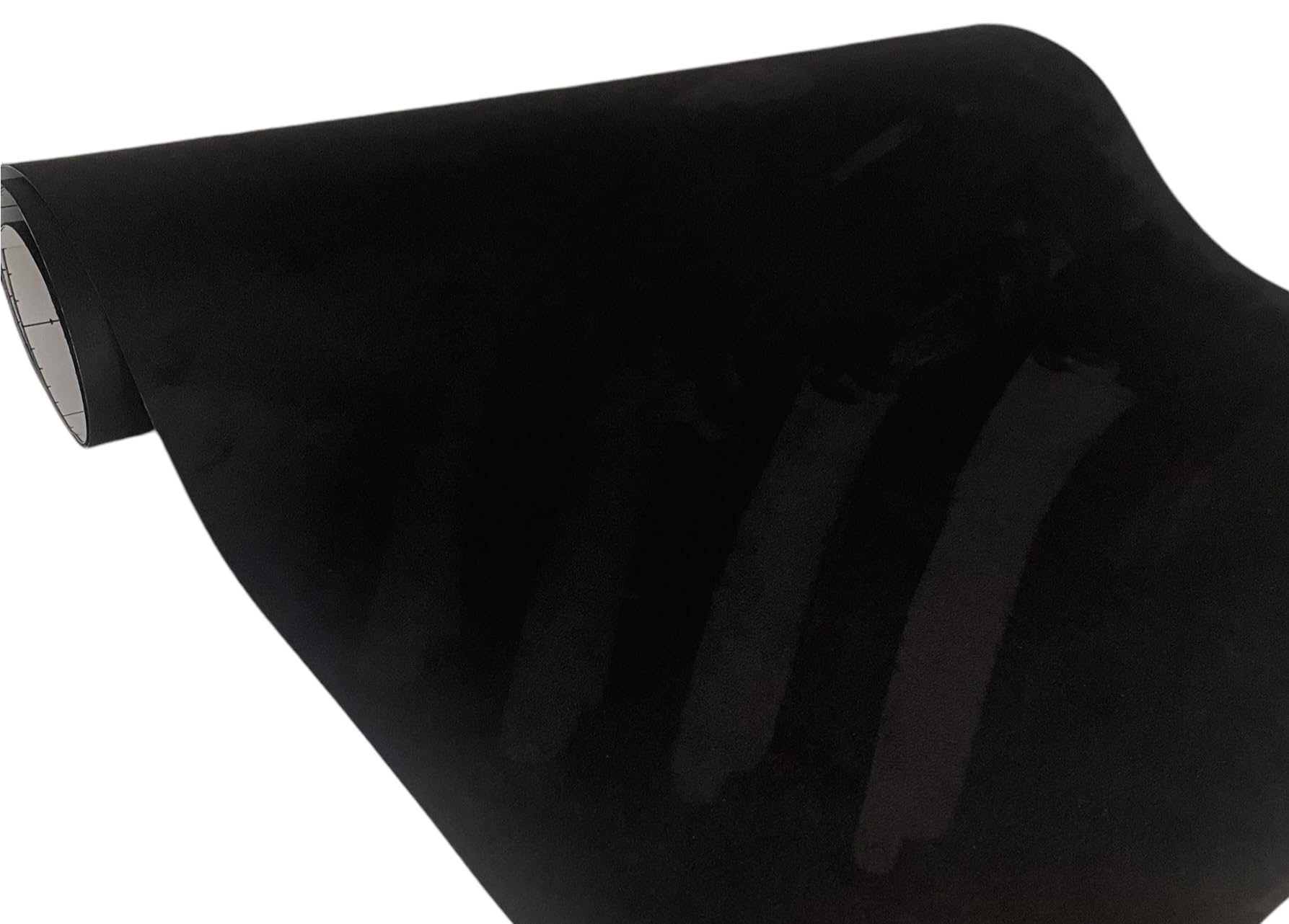 Jnk Networks Suede Fabric Wrap - Self Adhesive Film Sticker 16 X 55 Inches Silky Decal Sheet For Car Interior Furniture Upholstery Diy Elastic Stretch Peel And Stick Black