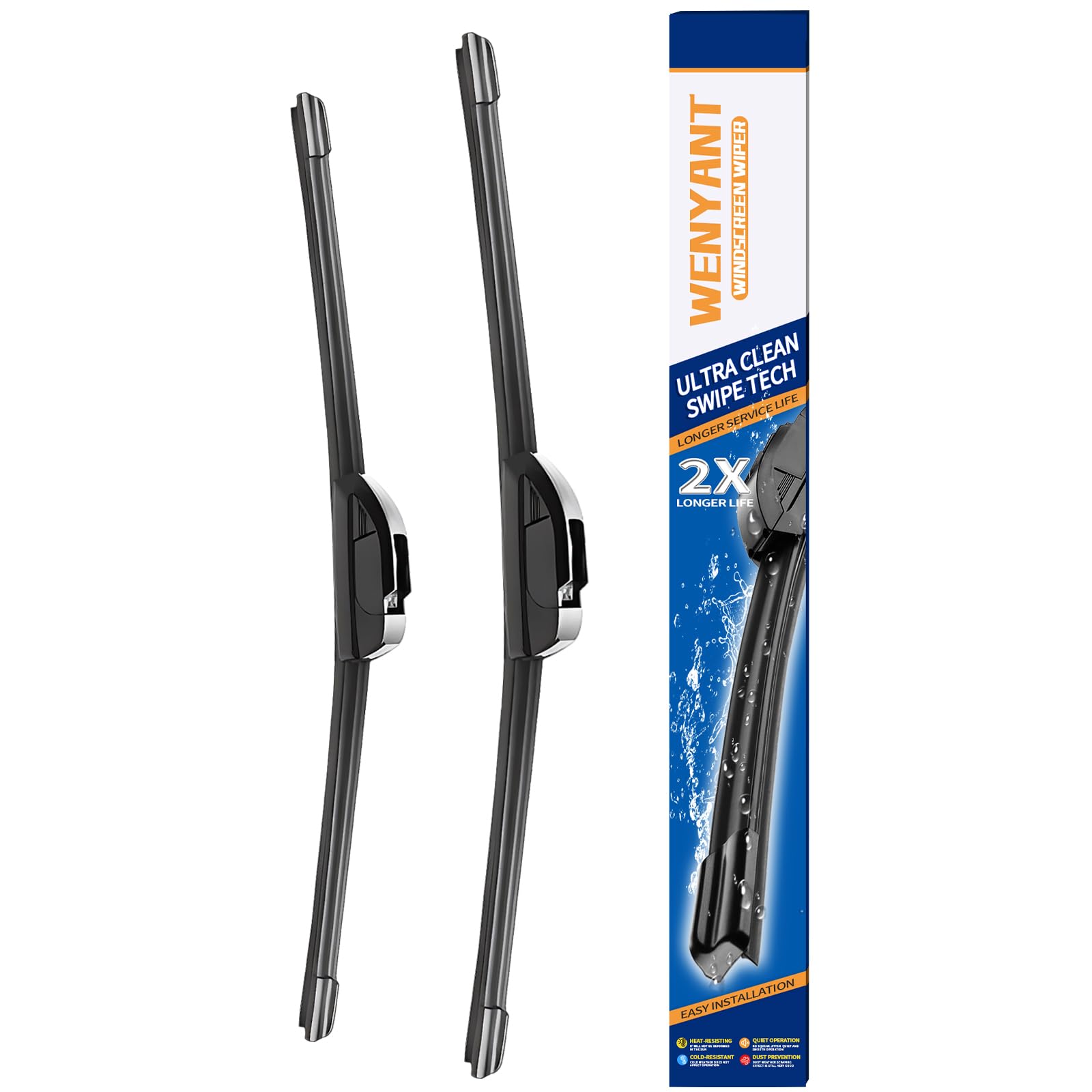 Oem Quality 24 Inch + 18 Inch Universal J/U Hook Front Windshield Wiper Blades For My Car All-Season Automotive Replacement Blad