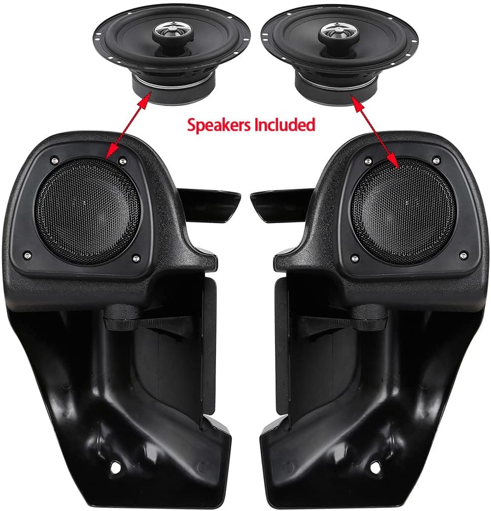Slmoto Lower Vented Fairing W/Speakers Kit Fit For Harley Touring Road King Street Glide Electra Glide Ultra-Classic Road Glide Flt Flht Flhtcu Flhrc 1983-2013