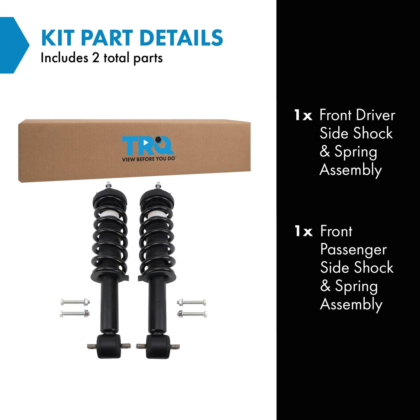 Trq Front Shock & Spring Strut Assembly Set Compatible With 2019-2023 Ford Ranger