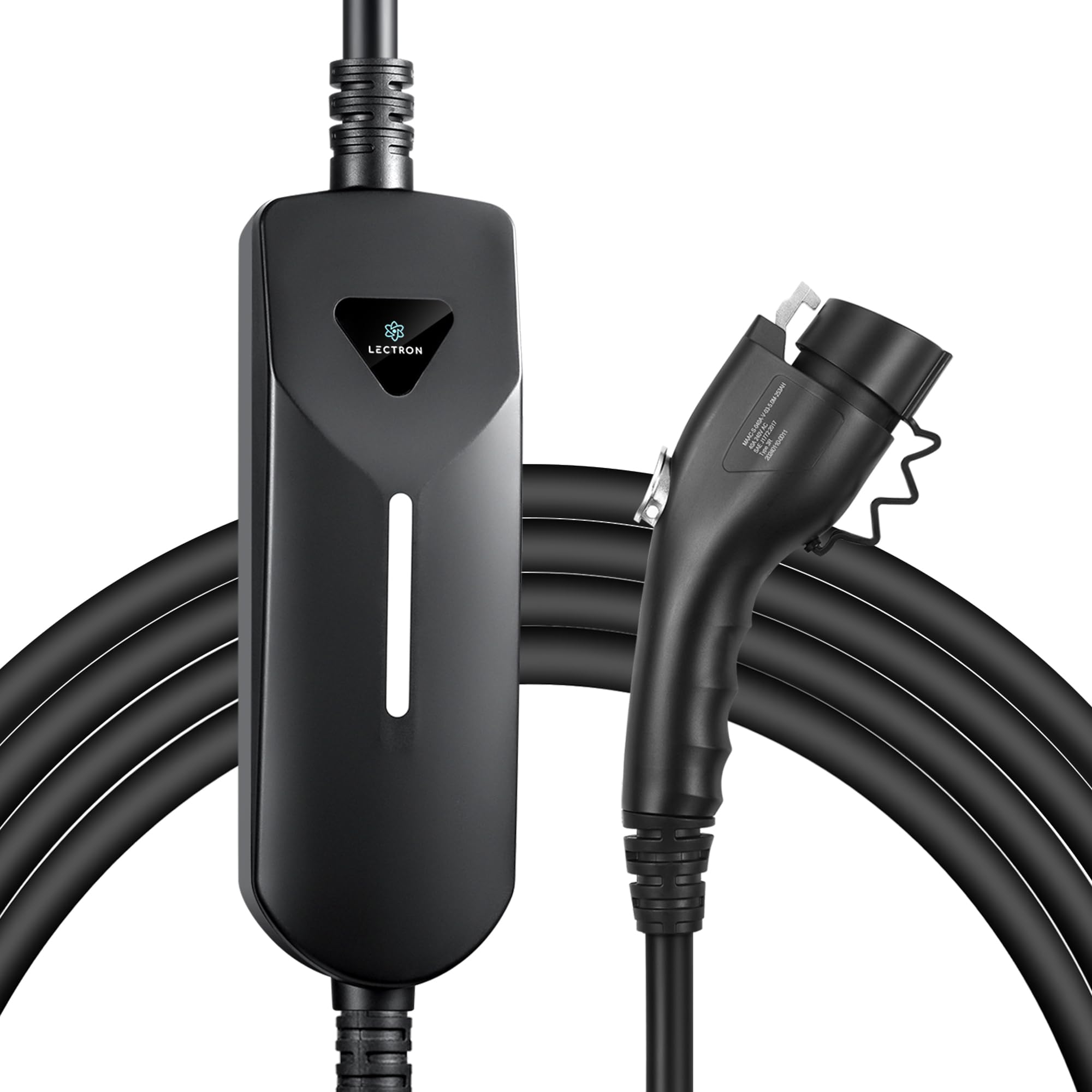 Lectron Level 1 / Level 2 Ev Charger (12 Amp / 40 Amp) With Dual Charging Plugs (Nema 5-15 & 14-50) - Portable Electric Car Char