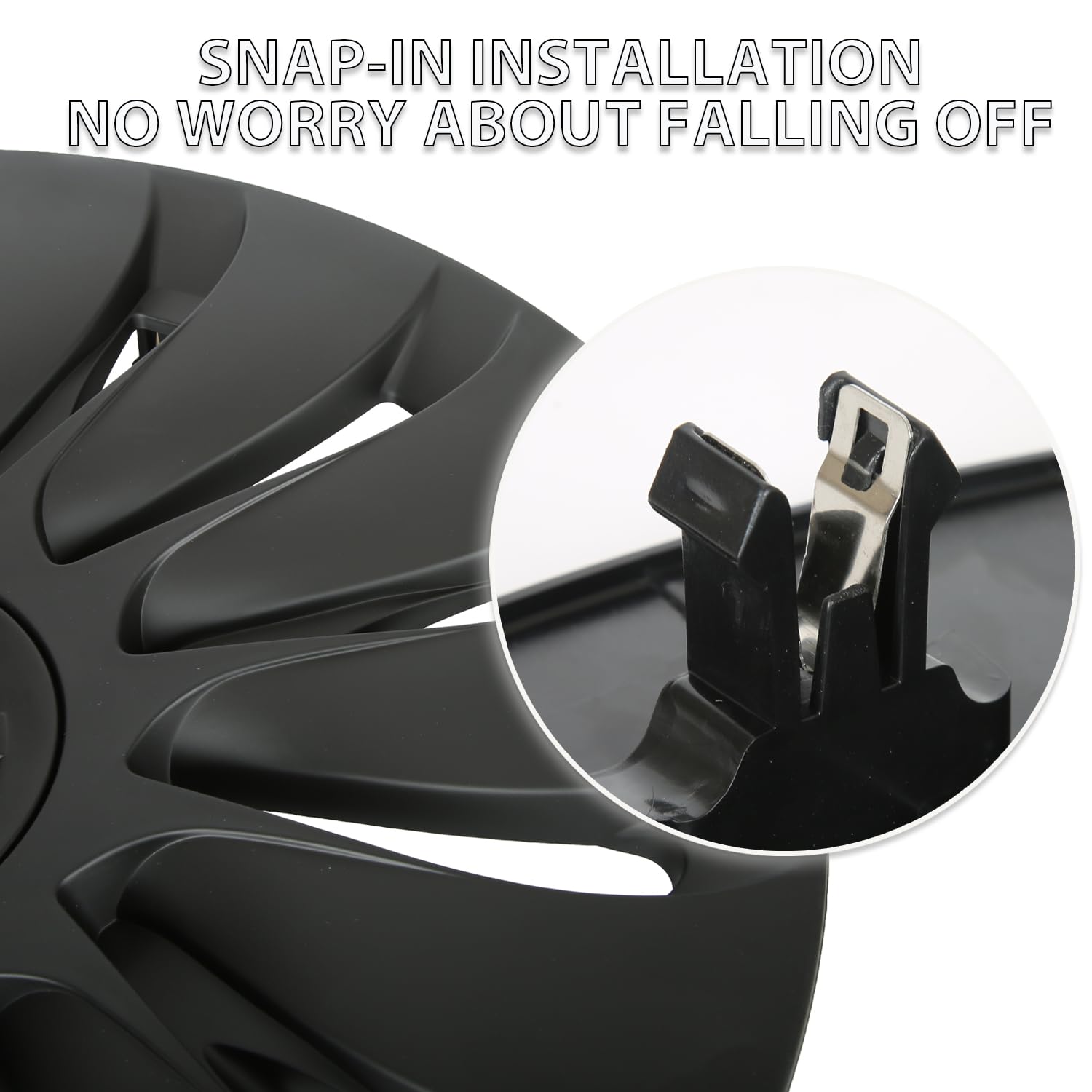 Siglin Wheel Covers For Tesla Model Y 2024 19 Inch 4 Pcs Rim Protector Gemini Wheel Cover Replacement Compatible With Tesla Mode