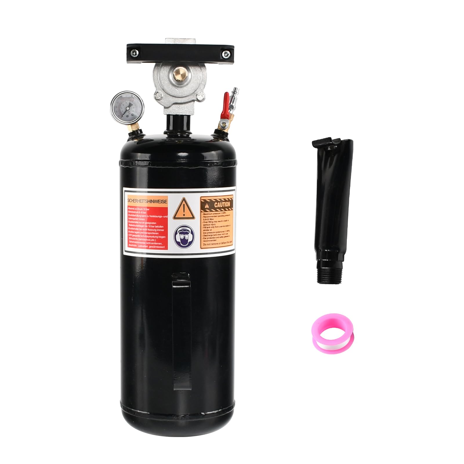 TBAPFS 2.1 Gallon / 8L Air Tire Bead Seater 116 PSI Blaster Tool Seating Tire Inflator with Gauge Car Truck ATV Tractor Tank Hea