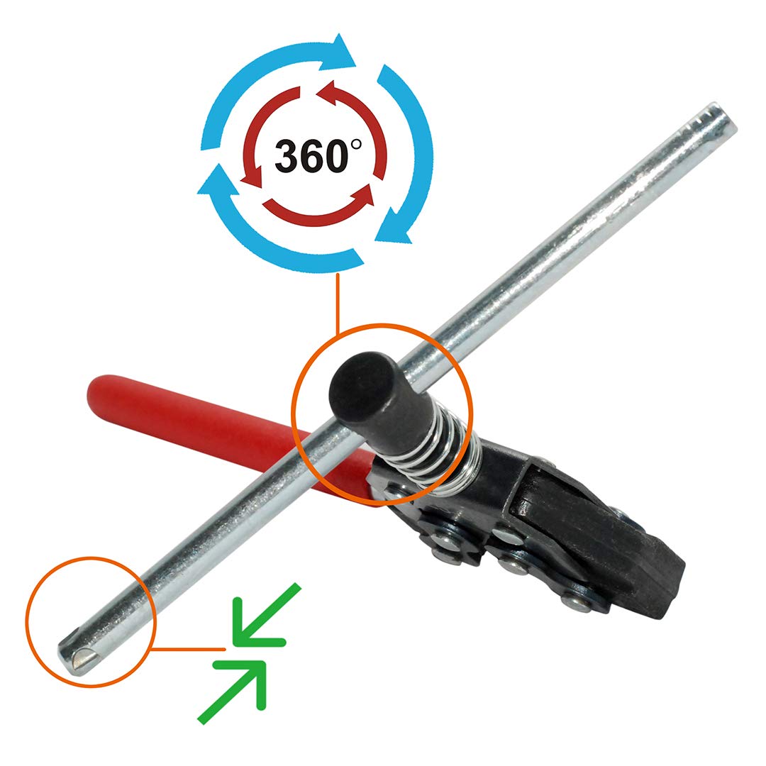 Dikoo #25-60 Roller Chain Breaker Cutter (Non-Slip Handle) #25, 35, 41, 40, 50, 60, 415H,428H, 520,530 For Bicycle,Motorcycle, G