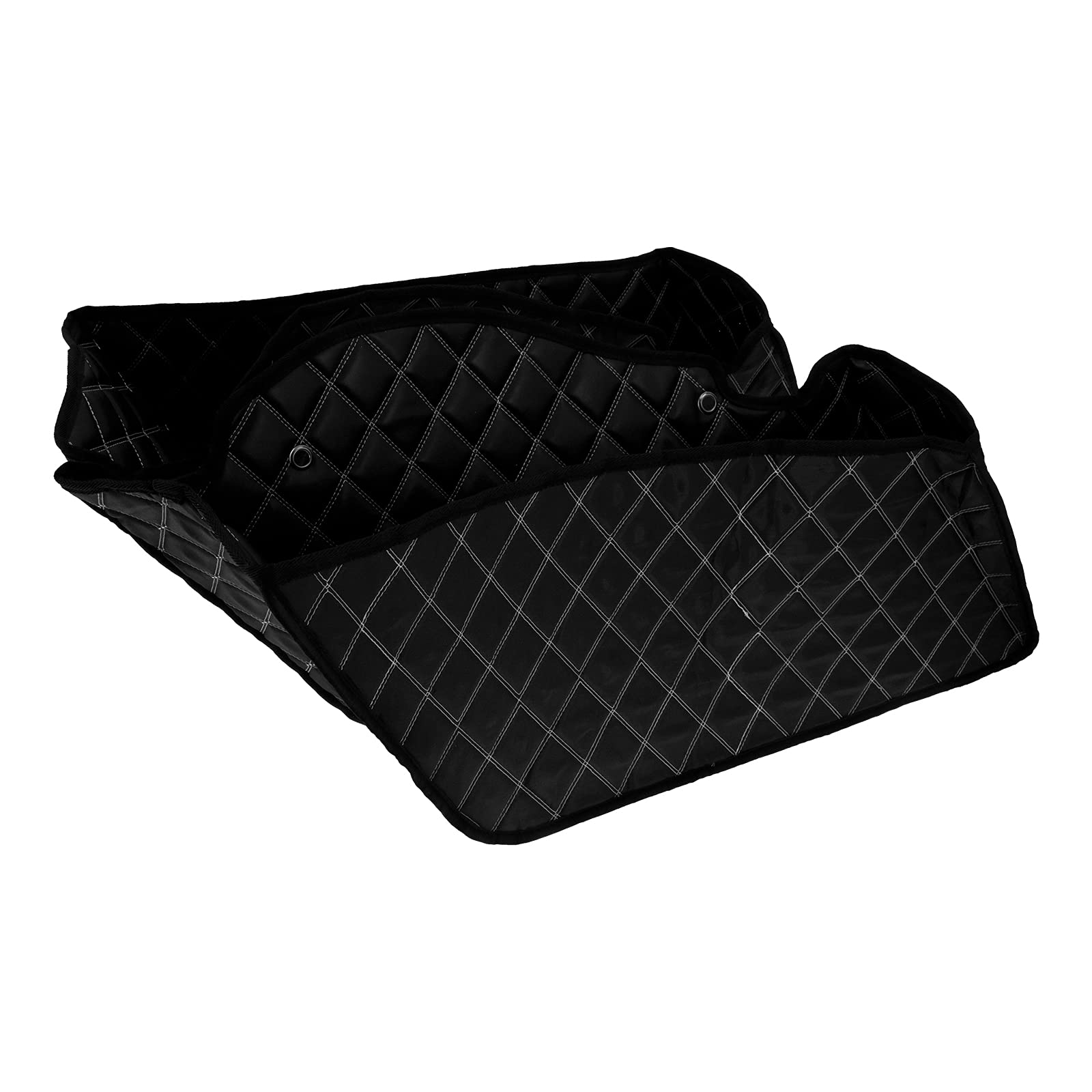 HDBUBALUS Non-Stretched Saddlebag Liners Inserts White Thread Compatible with Harley 2014-2022 1 Pair
