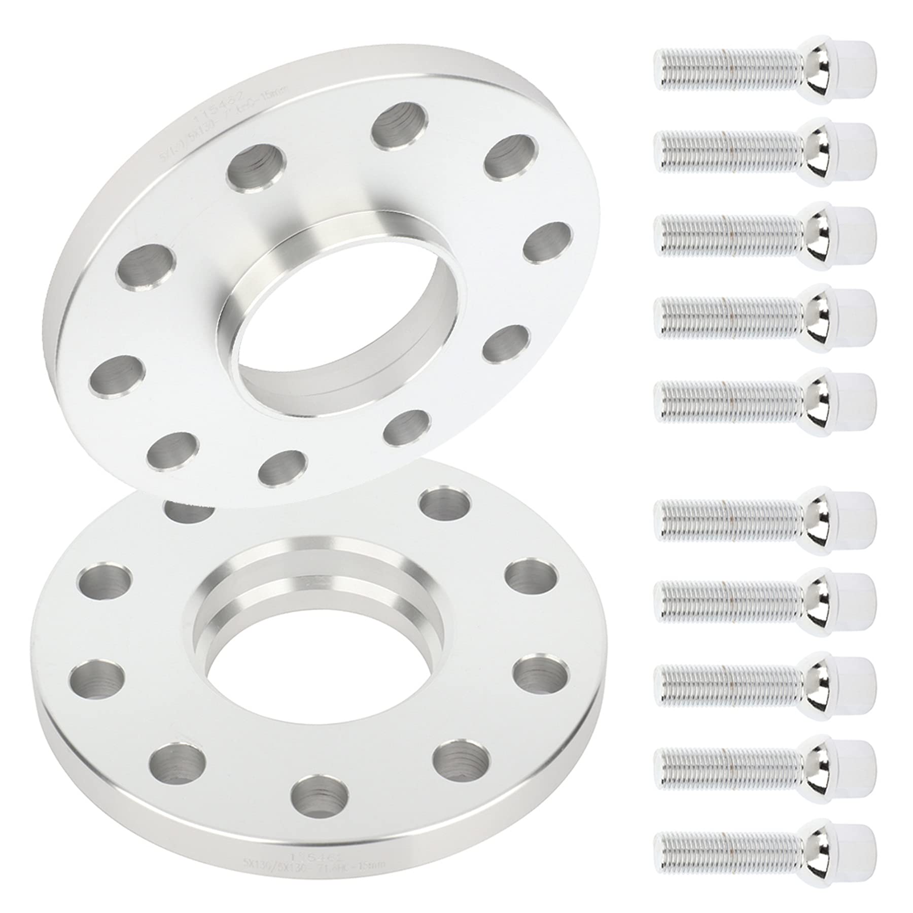 Eccpp 2Pcs) 5 Lug 5X130 Wheel Spacer Adapters 15Mm 5X130Mm To 5X130Mm 71.6Mm Fits For 2010-2016 For Cayenne For Boxster For Caym