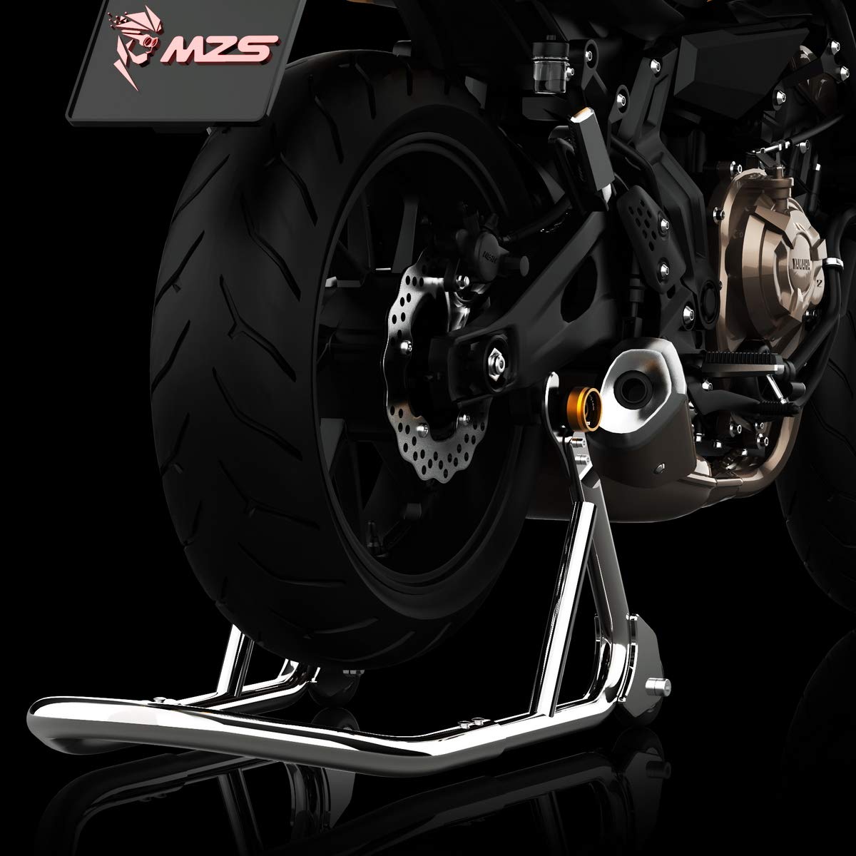 Mzs 10Mm Swingarm Spools, Universal M10 X 1.25 And M10 X1.5 Motorcycle Sliders Stand Cnc Black Compatible With Ex250 Ex300 Ex650 Z1000Sx Z750 Z1000 Zx6R Zx7R Zx10R Zx12R Zx14R Zzr600 En650 390 790