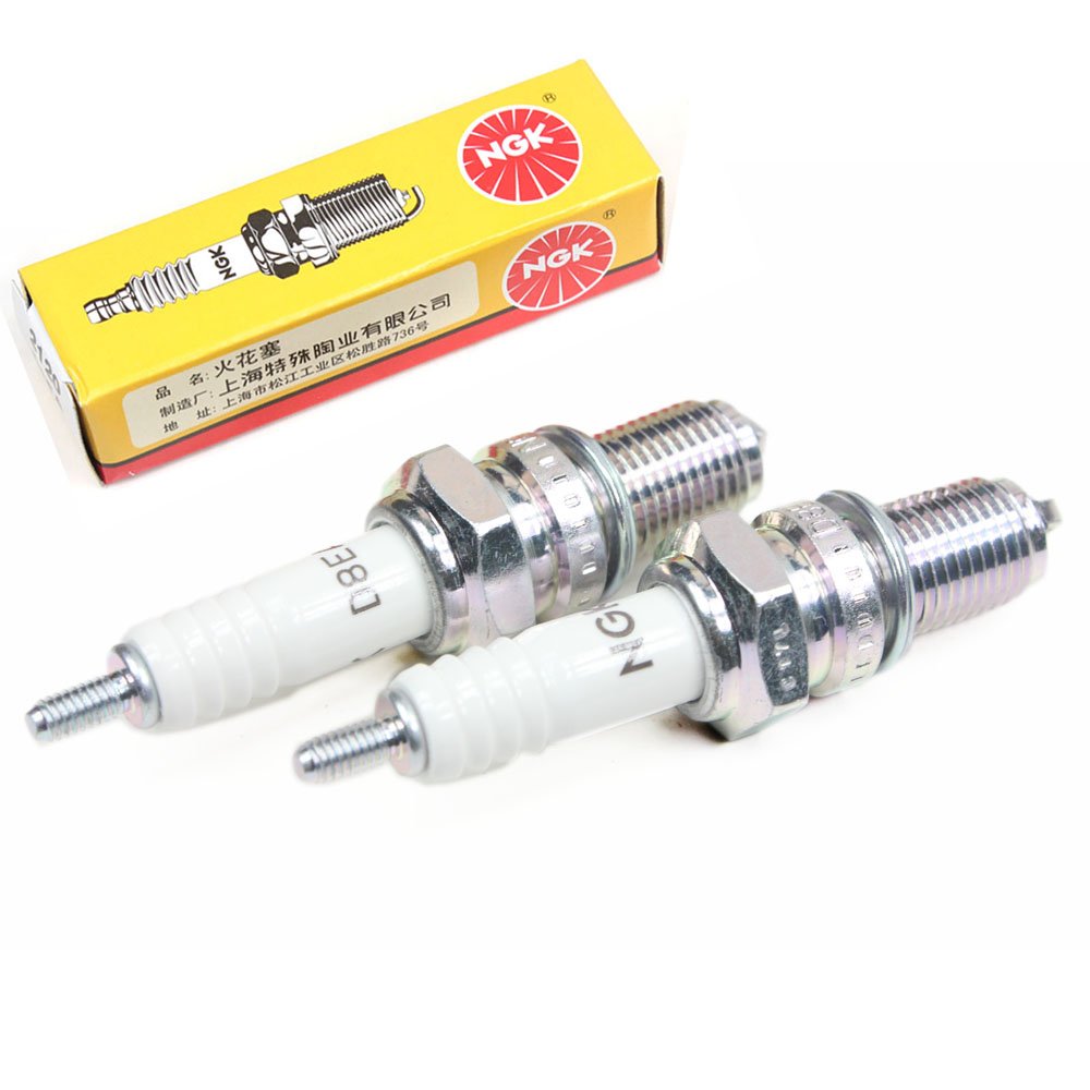 Wings NGK Spark Plug Plugs D8EA #2120 Bayou Wolverin GL1000 TW200 CH250 CF250 Pack of 2