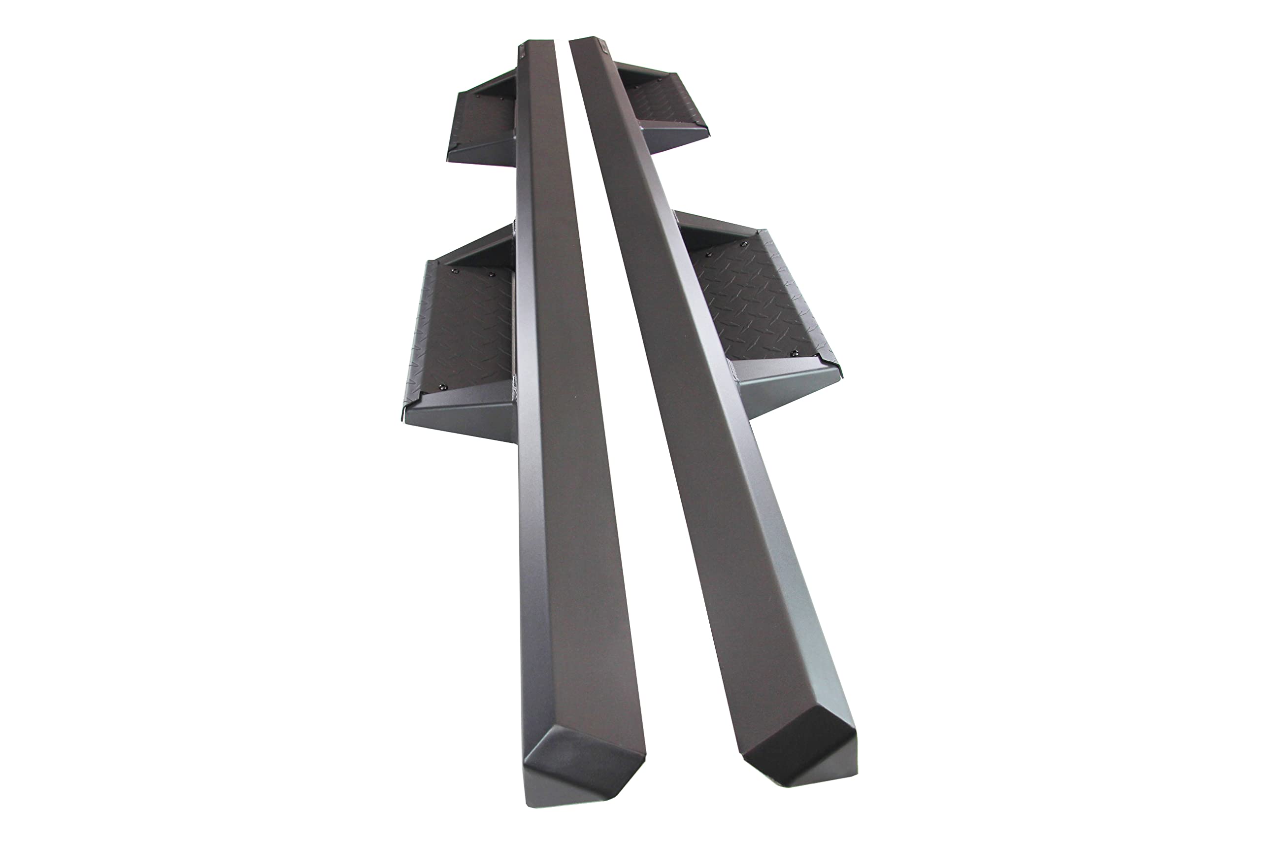 Black Horse Impact Heavy Duty Drop Side Steps Black Compatible With 19-23 Sierra/Silverado 1500|20-23 Sierra/Silverado 2500/3500 Hd-Im-Chsidc-19