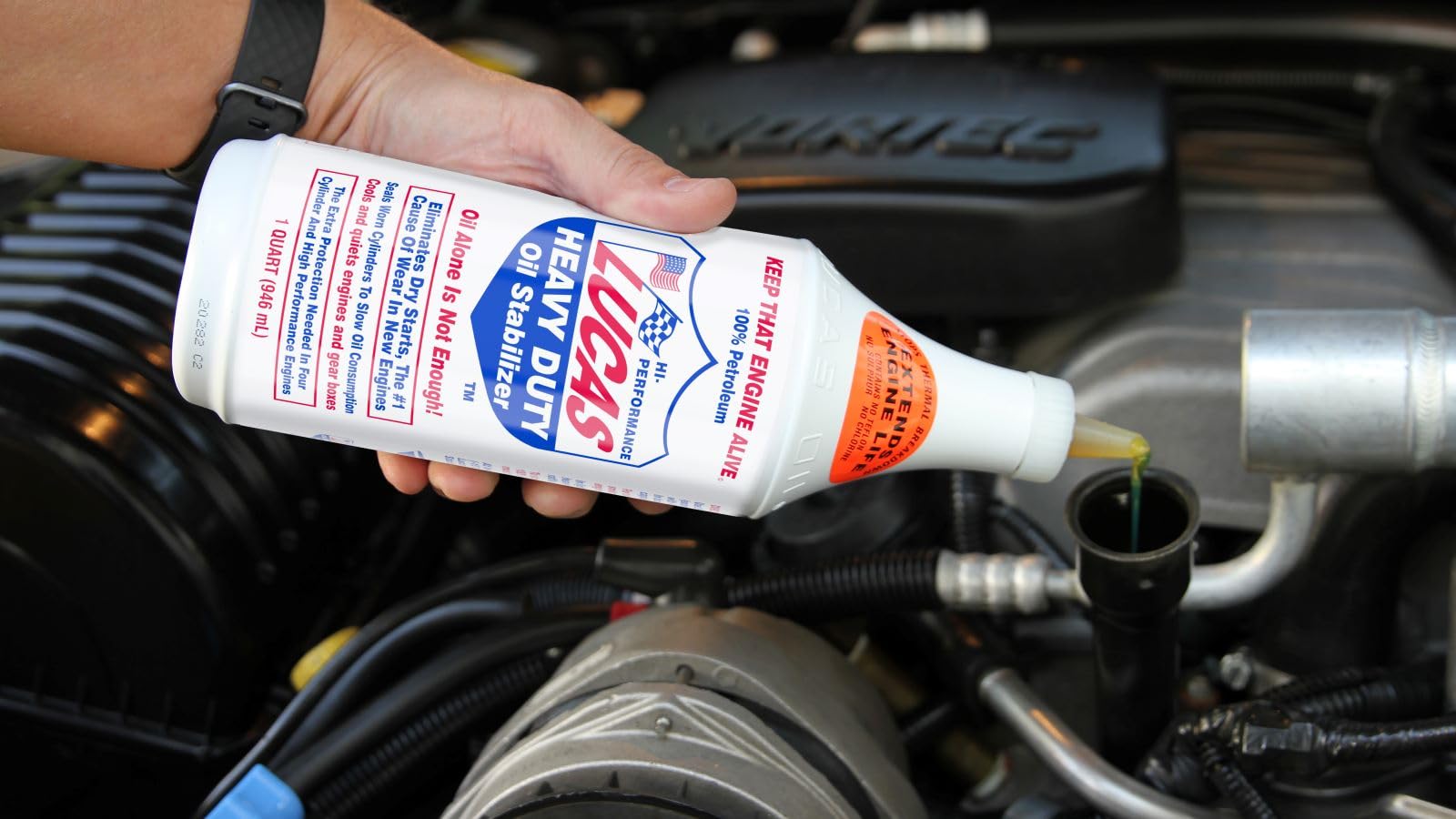 Lucas Oil Heavy Duty Oil Stabilizer - 32 Fl Oz, Plastic, Model 10001, Multi Color