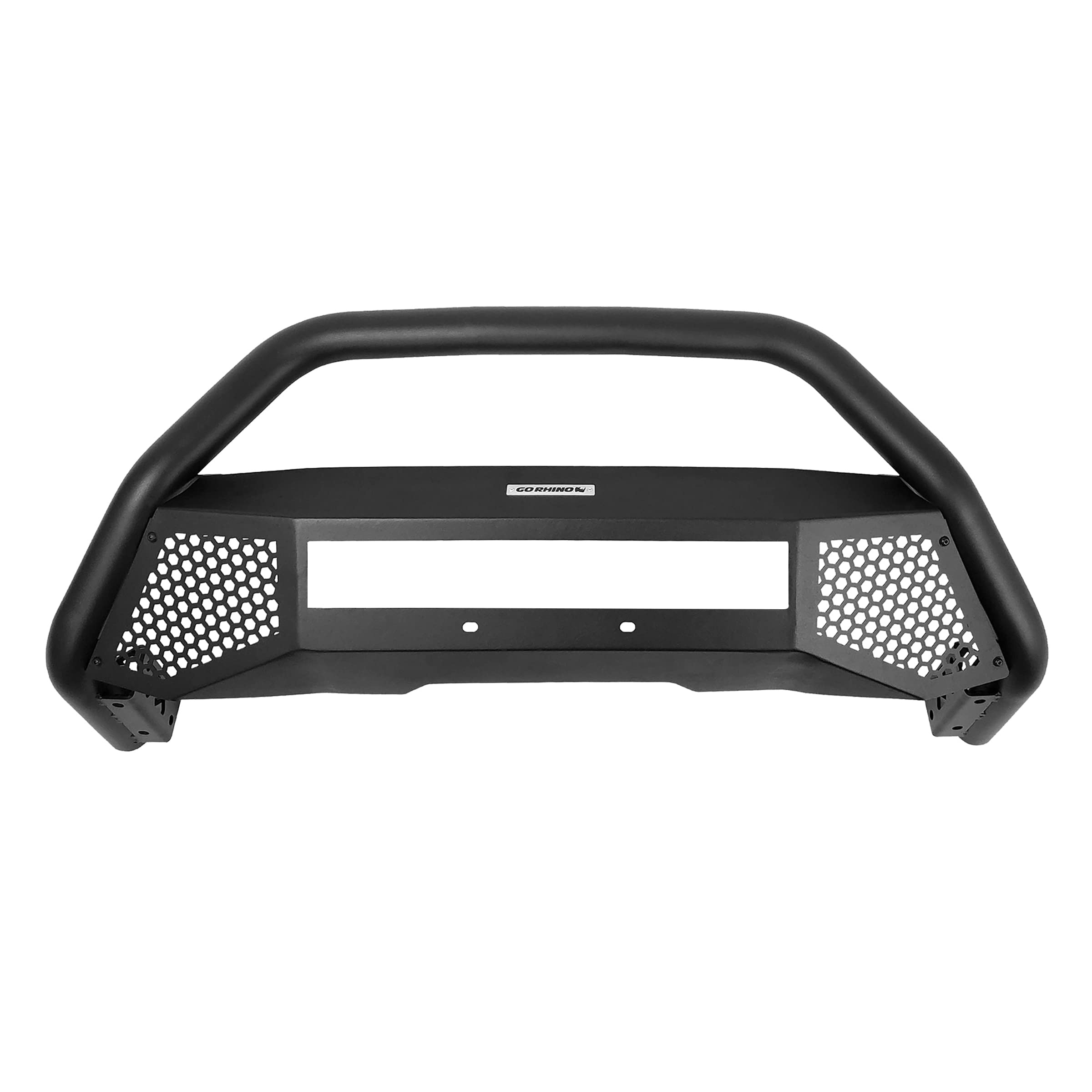 Go Rhino Rc4 Bull Bar W/ 20' Single Row Led Light Bar & Mounting Brackets | Mild Steel, Textured Black | 5488620Lt | Fits 2015 - 2024 Ford F-150 (Excludes Active Park Assist And Raptor)