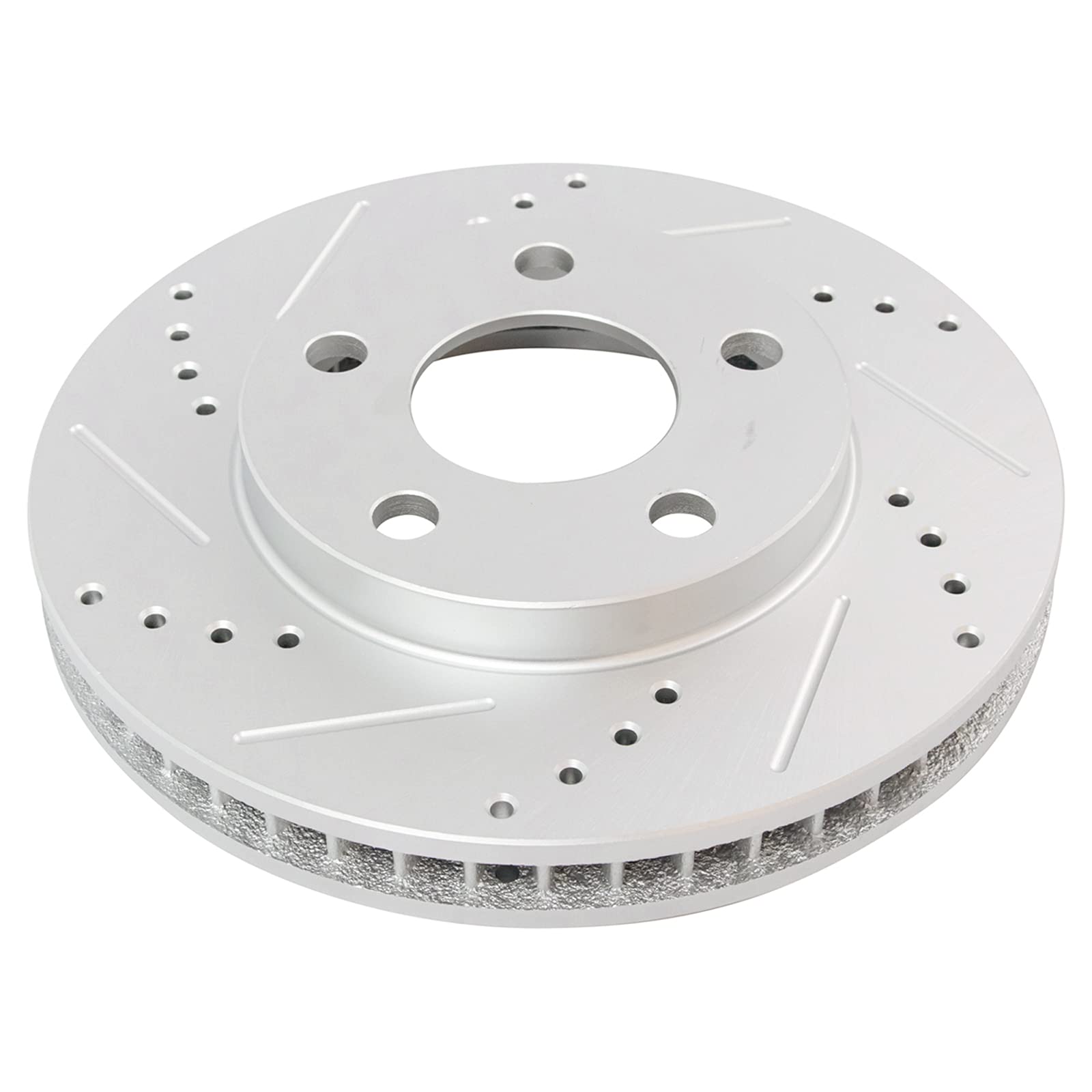 Trq Front Performance Brake Rotor Drilled Slotted Pair Set For 88 / Bonneville/Century/Grand Prix/Intrigue/Lesabre/Montana/Regal