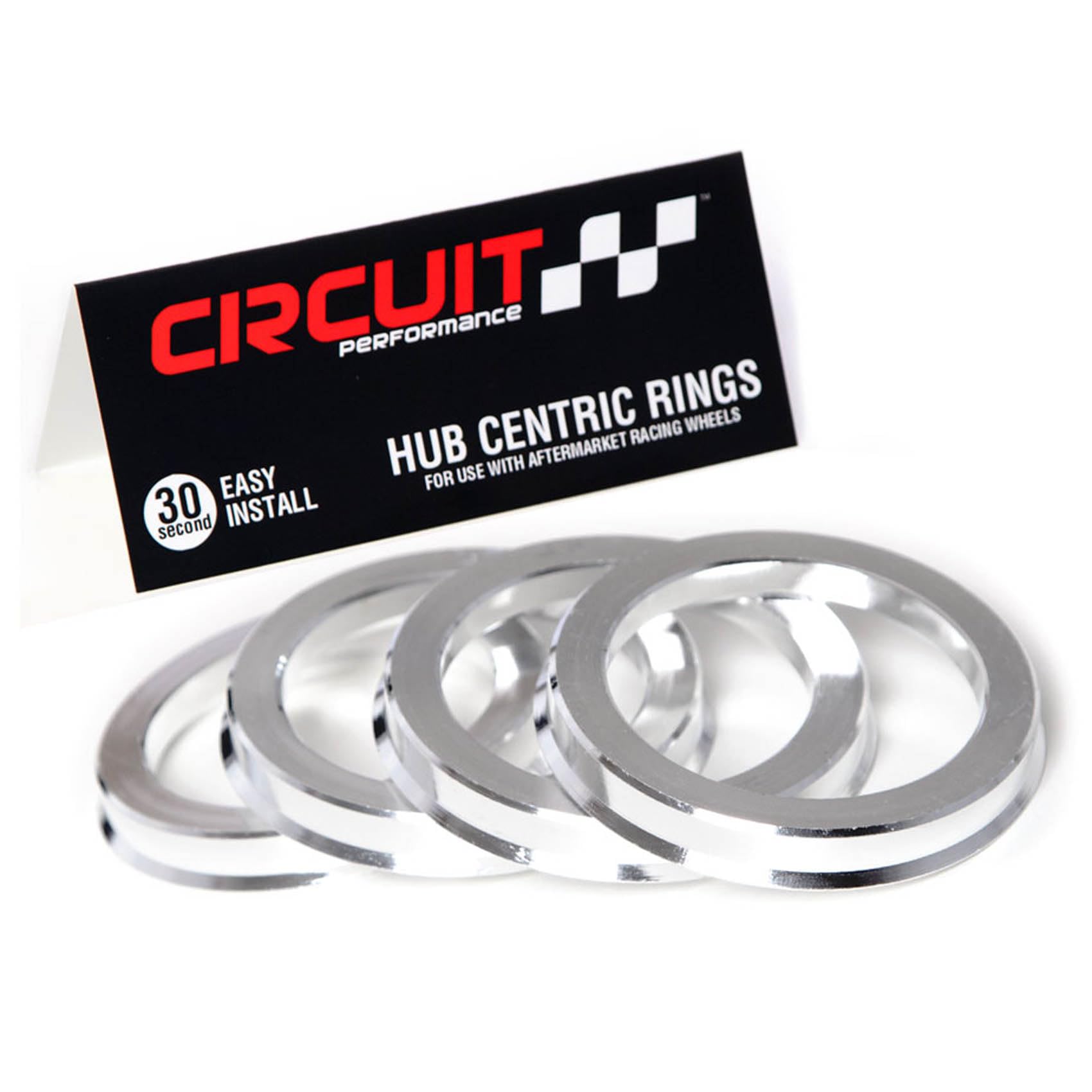 Circuit Performance 73.1Mm Od To 66.6Mm Id Silver Aluminum Hub Centric Rings Compatible With Audi A3 A4 A5 A7, Bmw 5 7 Series X3