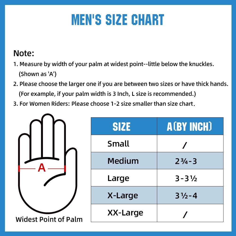 Kaiwende Half Finger Men'S Motorcycle Gloves Gel Padded Fingerless Leather Motorbike Gloves (Black, Large)