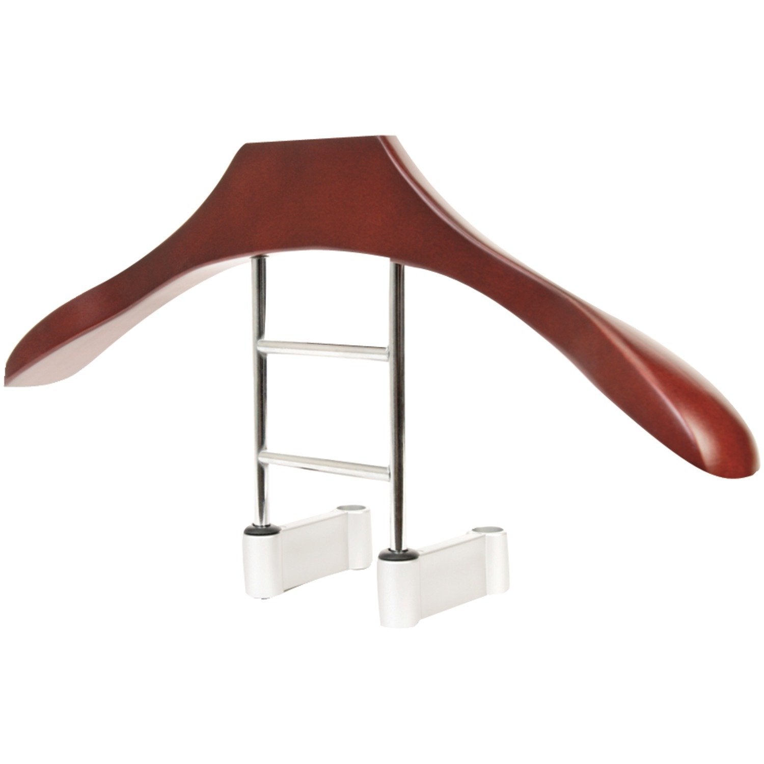 Maxsa Innovations Car Butler Coat Hanger, Premium Brown Solid Wood & Metal, One Size, Ideal for Suits, Jackets, and Accessories