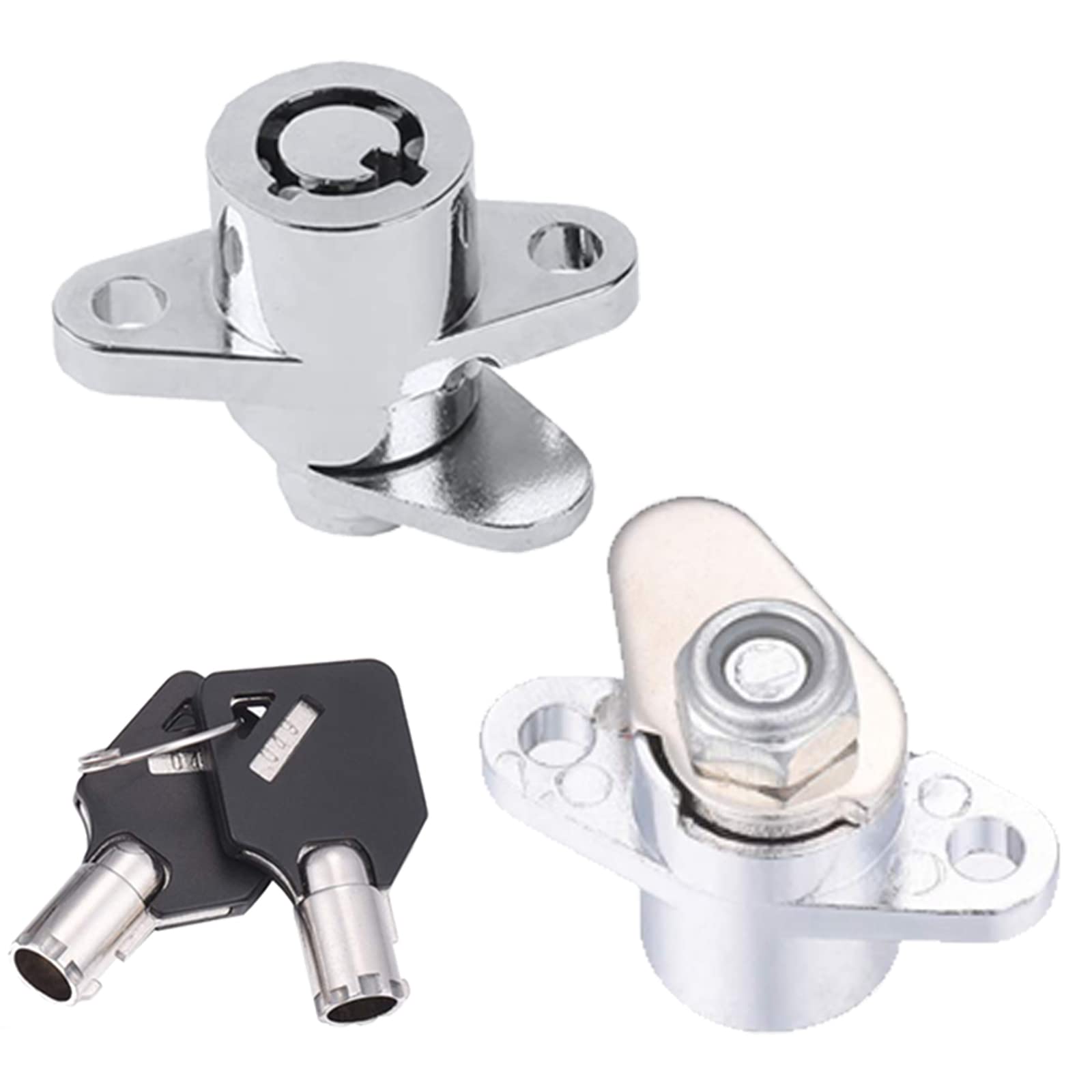 2 Keys Hard Saddlebag Locks Fits For Harley Davidson Touring Electra Street Glide Road King Glide 1993-2013