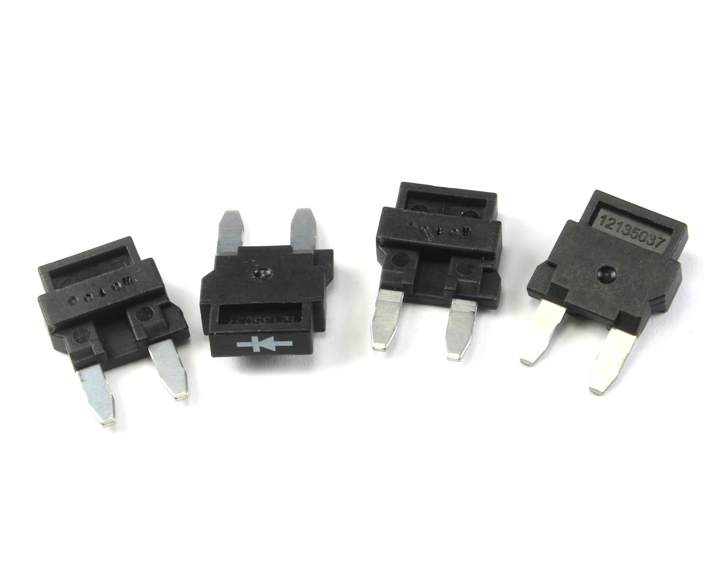 Littelfuse 02400104P 1A Mini Automotive Diode Fuse - 4 Pack, Aluminum, Pink