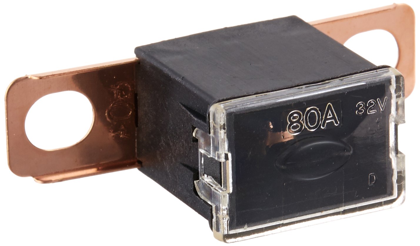 Bussmann FLD80 9/16 Bolt Terminal Automotive Fusible Link  80 A (Black), 1 Pack