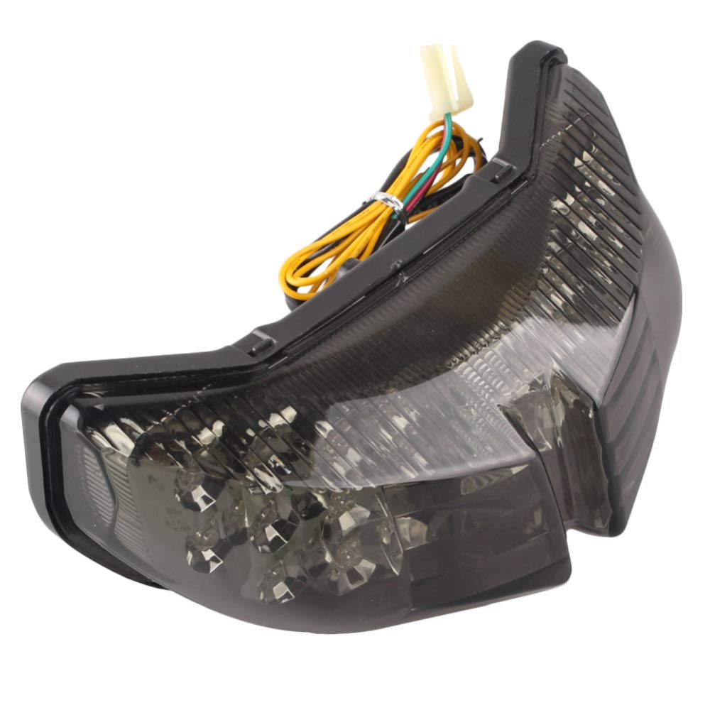 Mzs Motorcycle Tail Light, Led Integrated Turn Signal Blinker Smoke Compatible With Fz1 Fazer 2006-2015 / Fz8 2011-2013