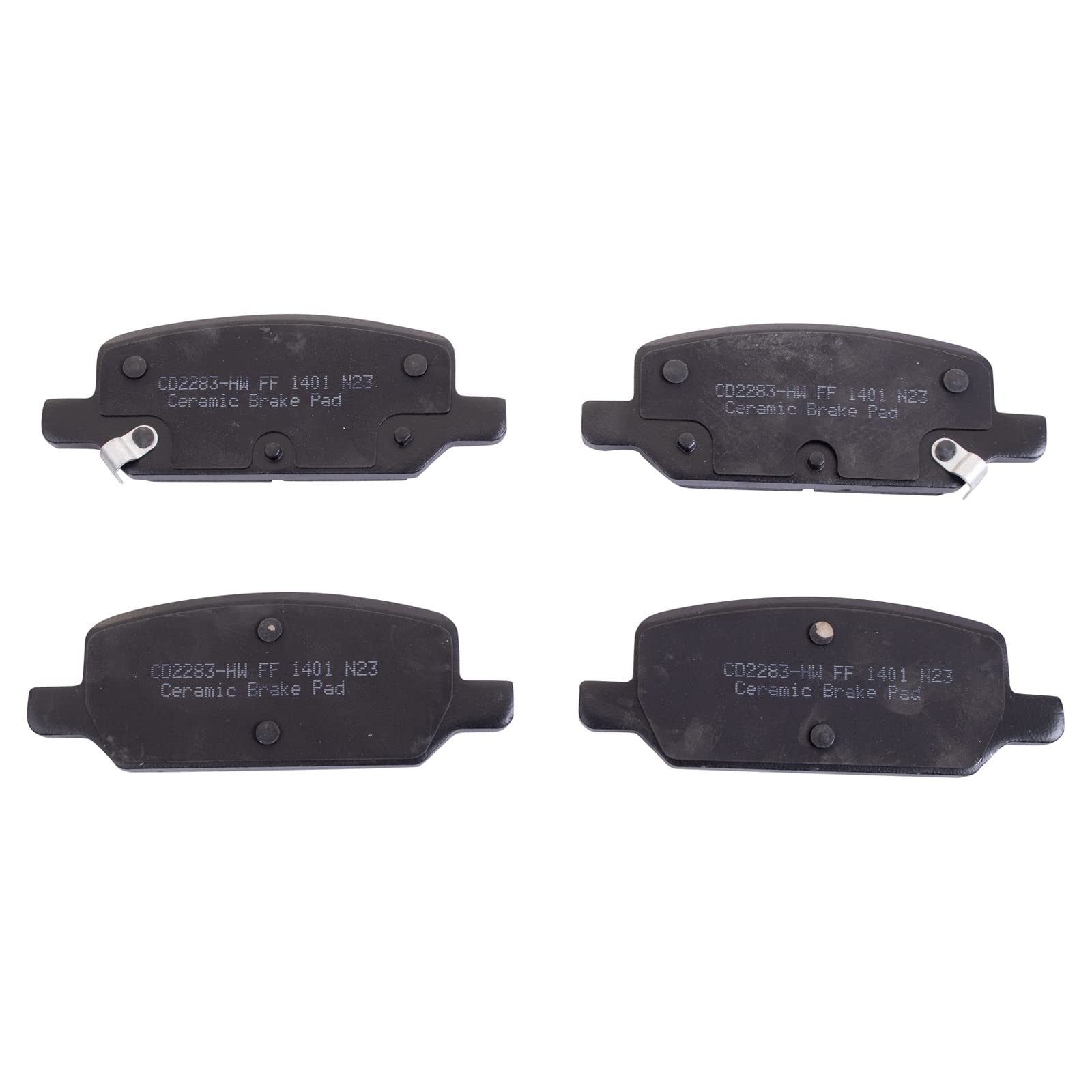 TRQ Rear Brake Pads Ceramic Compatible with 2017-2020 Tesla 3