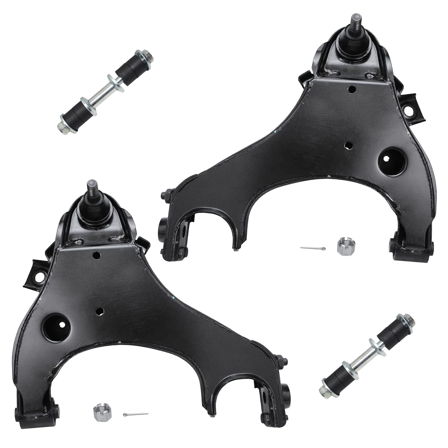 Detroit Axle - 4pc Front End Control Arms Kit for 00-04 Nissan Xterra, 2 Lower Control Arms & Ball Joint 2 Stabilizer Sway Bars 